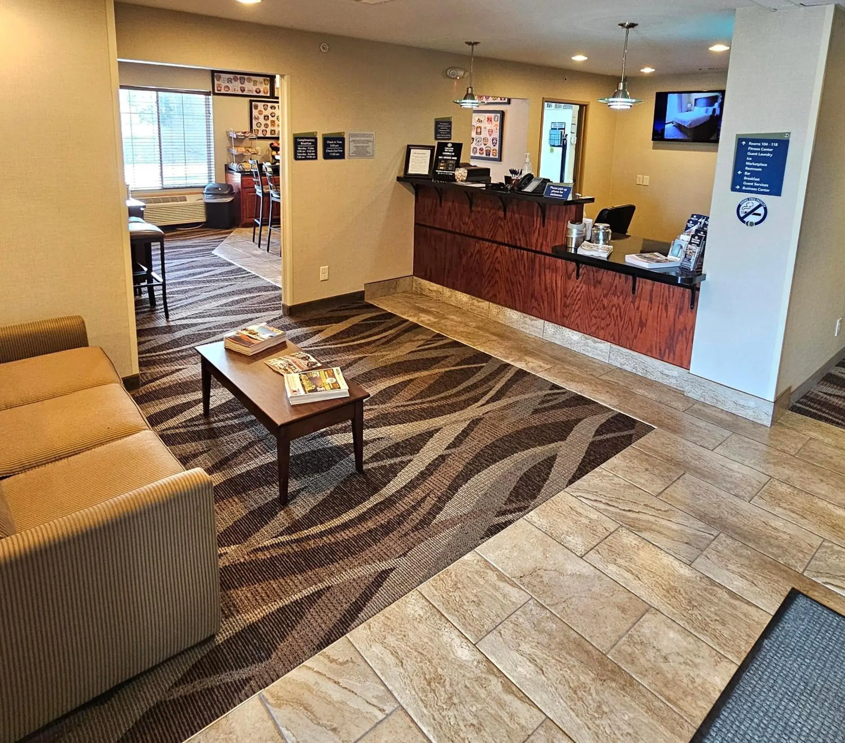 Lobby or reception in Cobblestone Inn & Suites - Clintonville Lobby or reception in Cobblestone Inn & Suites - Clintonville