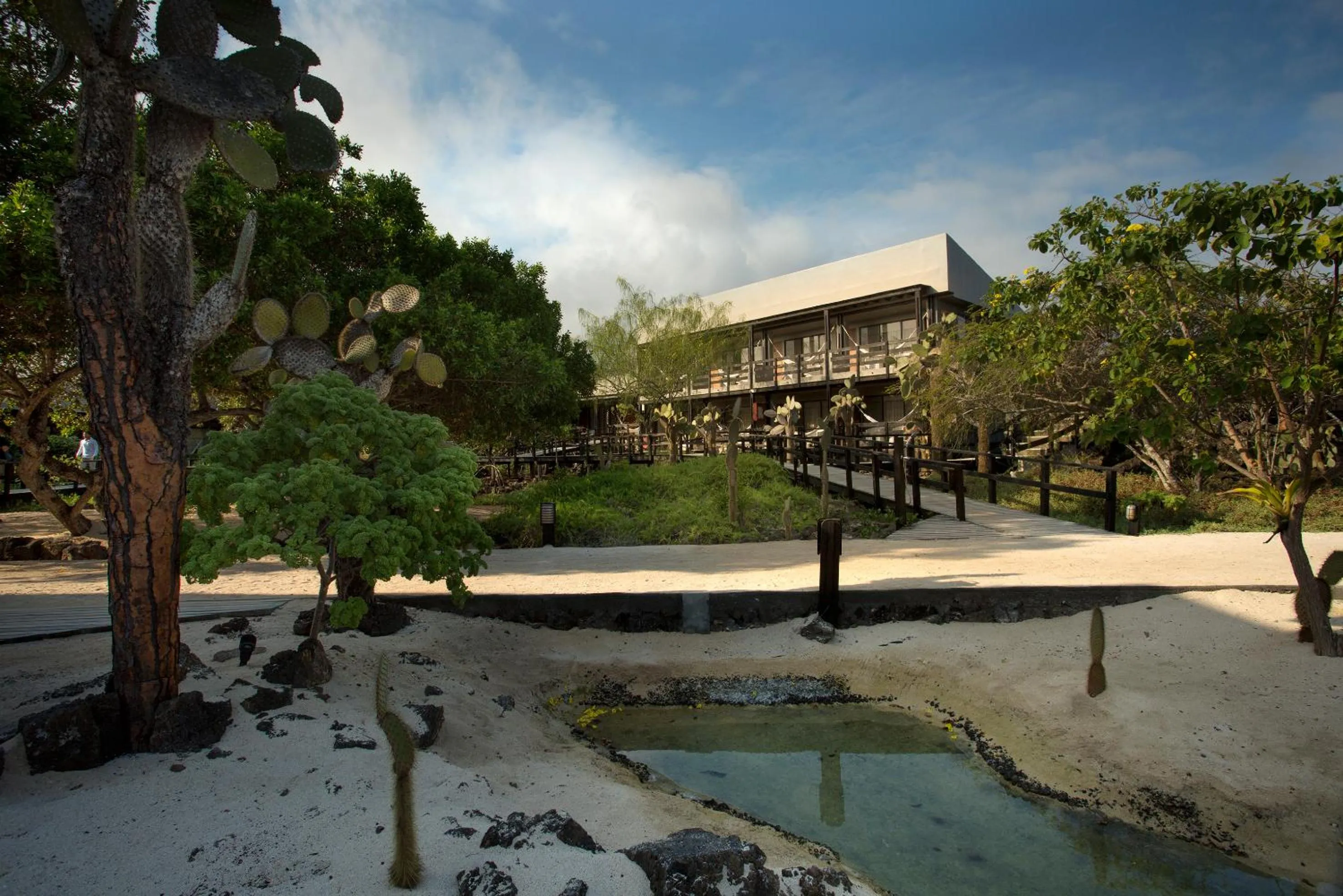 Property building in Finch Bay Galapagos Hotel