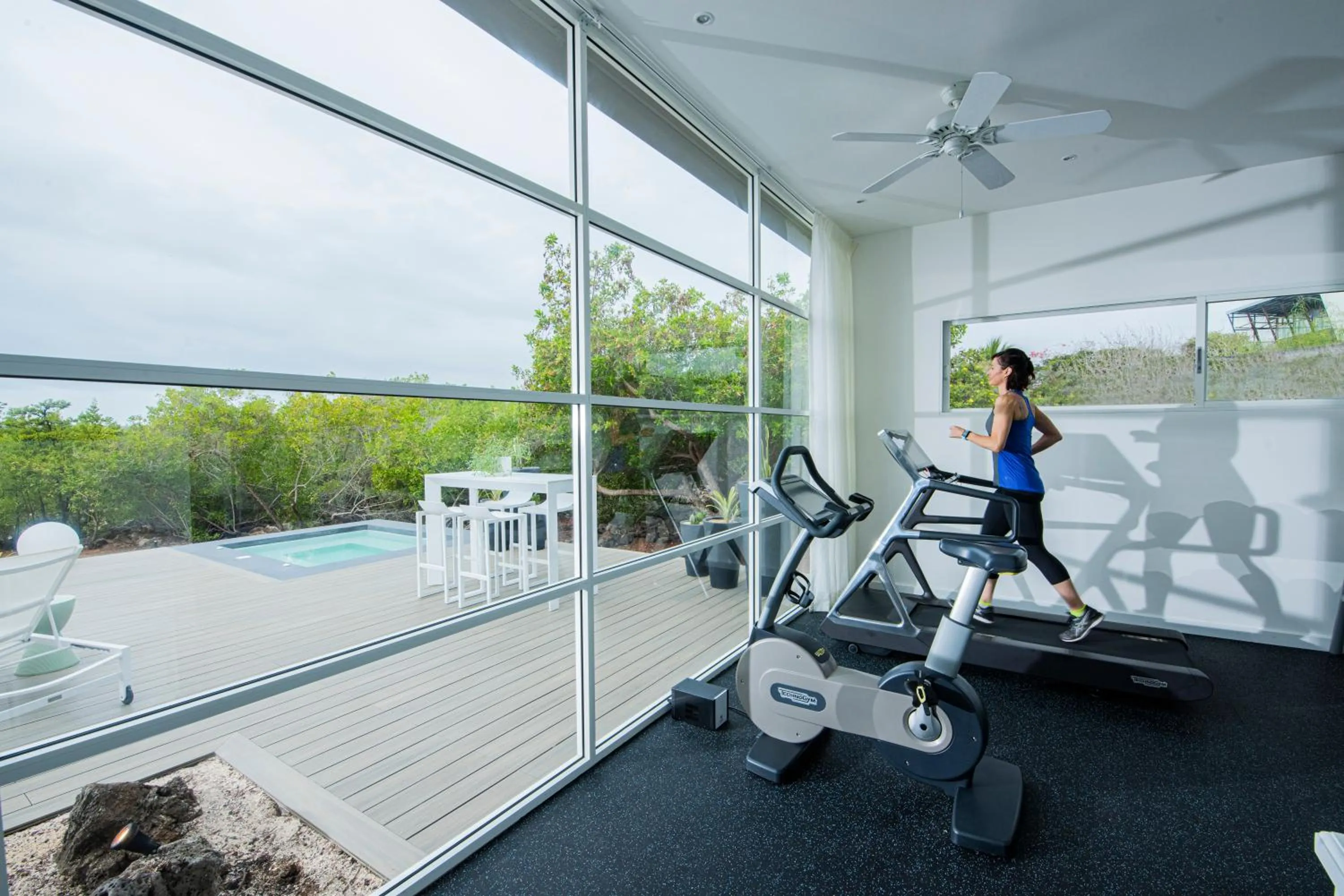 Fitness centre/facilities in Finch Bay Galapagos Hotel