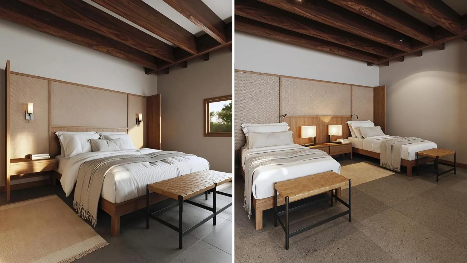 Bed in Finch Bay Galapagos Hotel