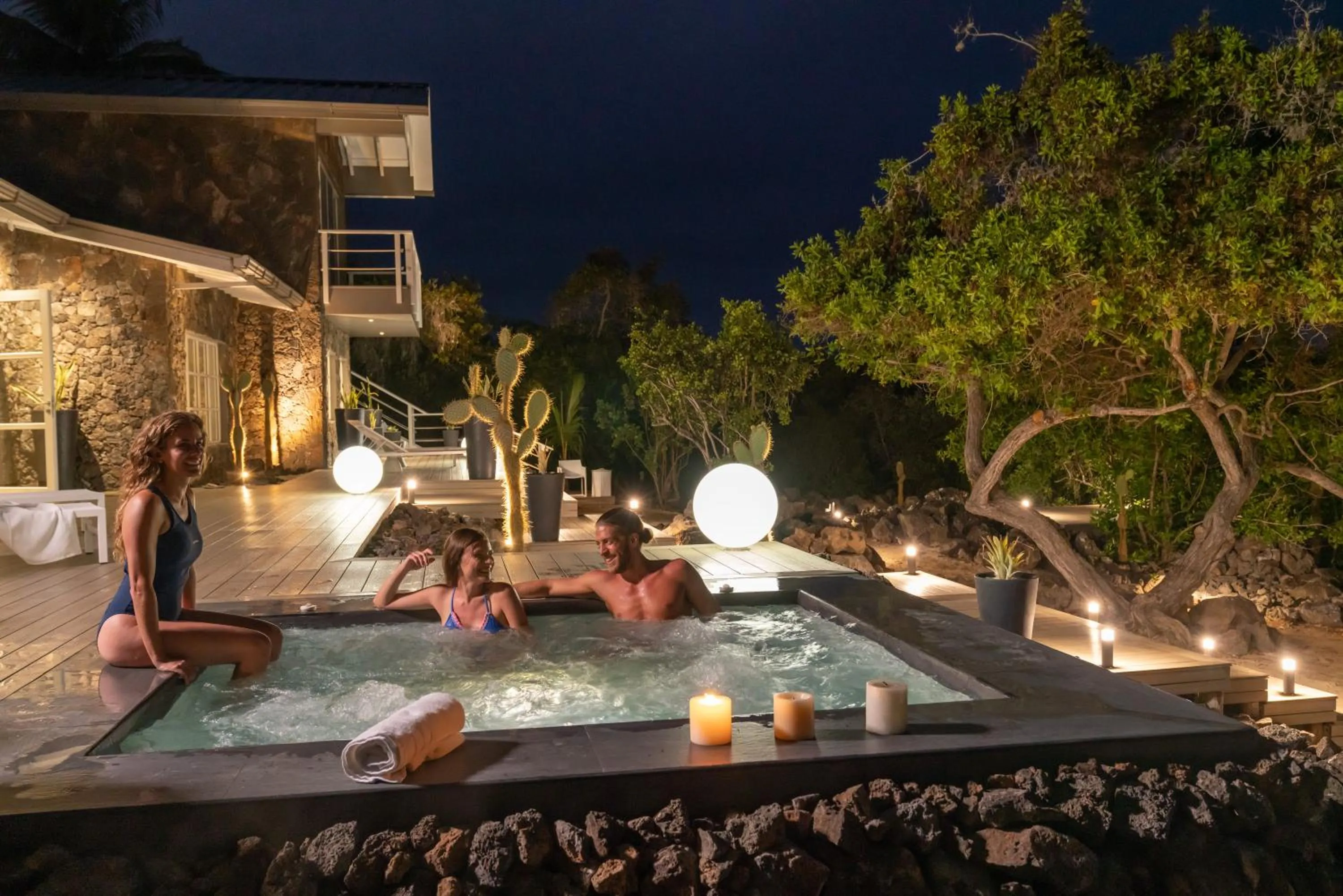 Hot Tub in Finch Bay Galapagos Hotel
