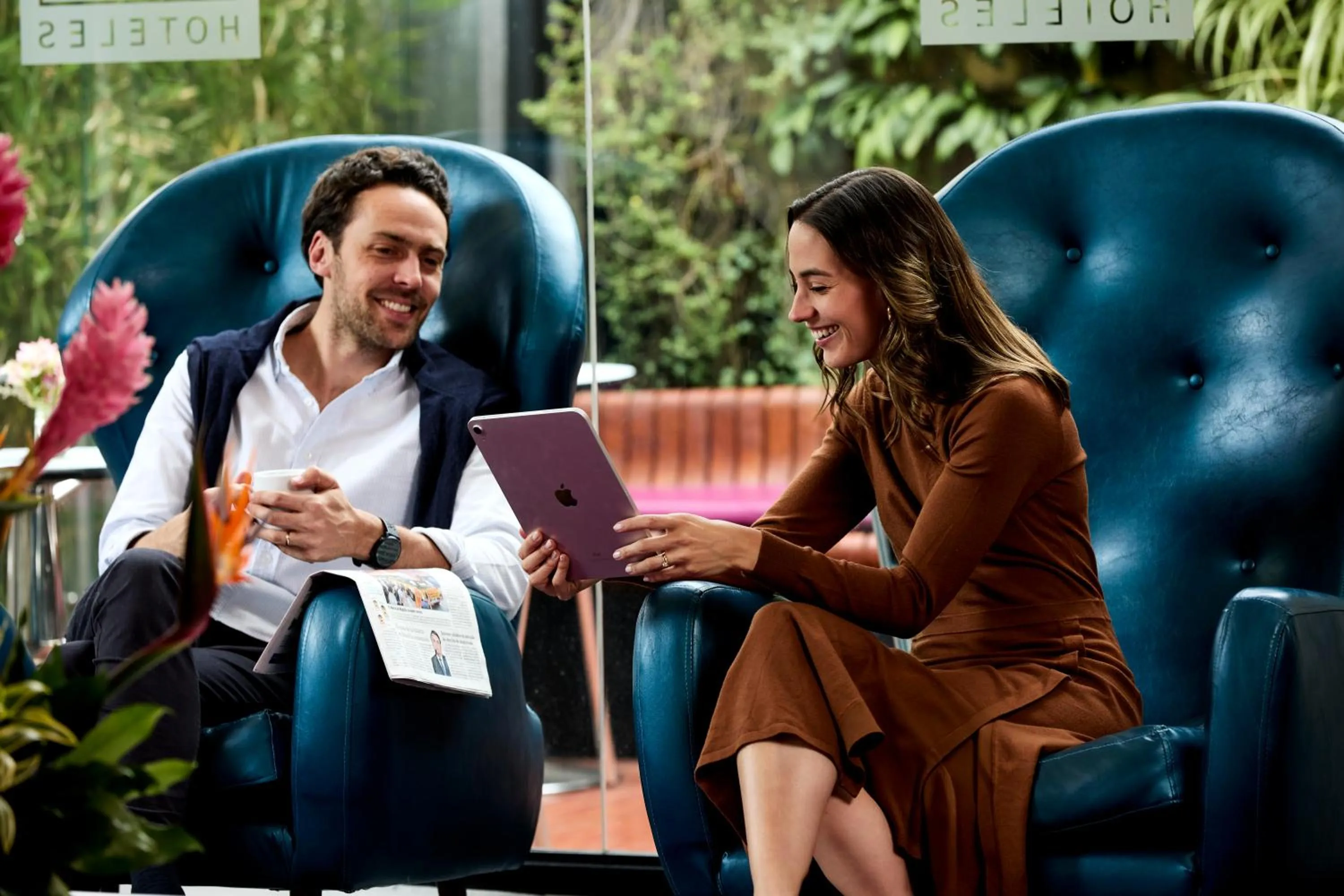 Lobby or reception in Hotel bh Parque 93