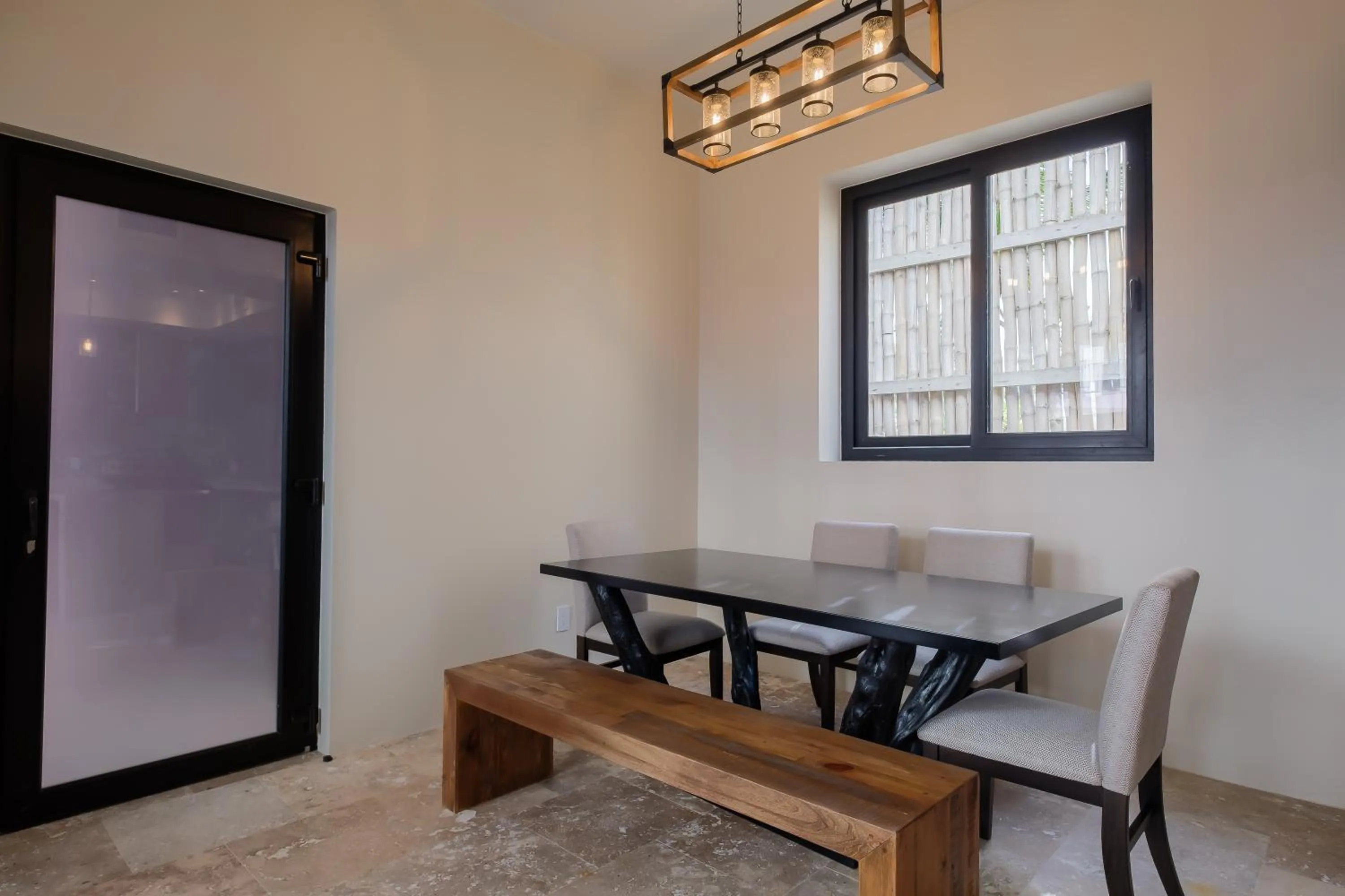 Dining area in Diamante Beachfront Suites