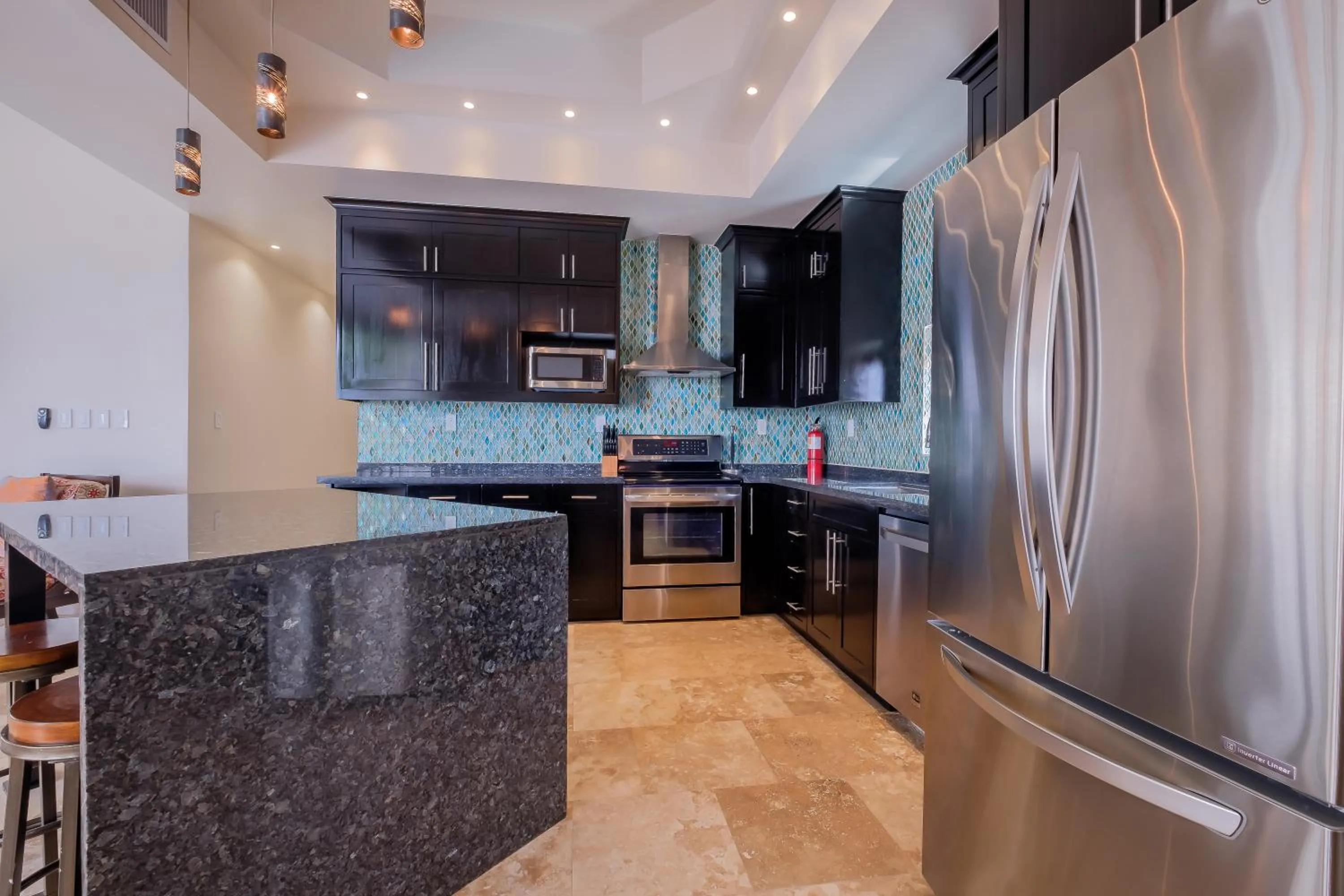 kitchen in Diamante Beachfront Suites