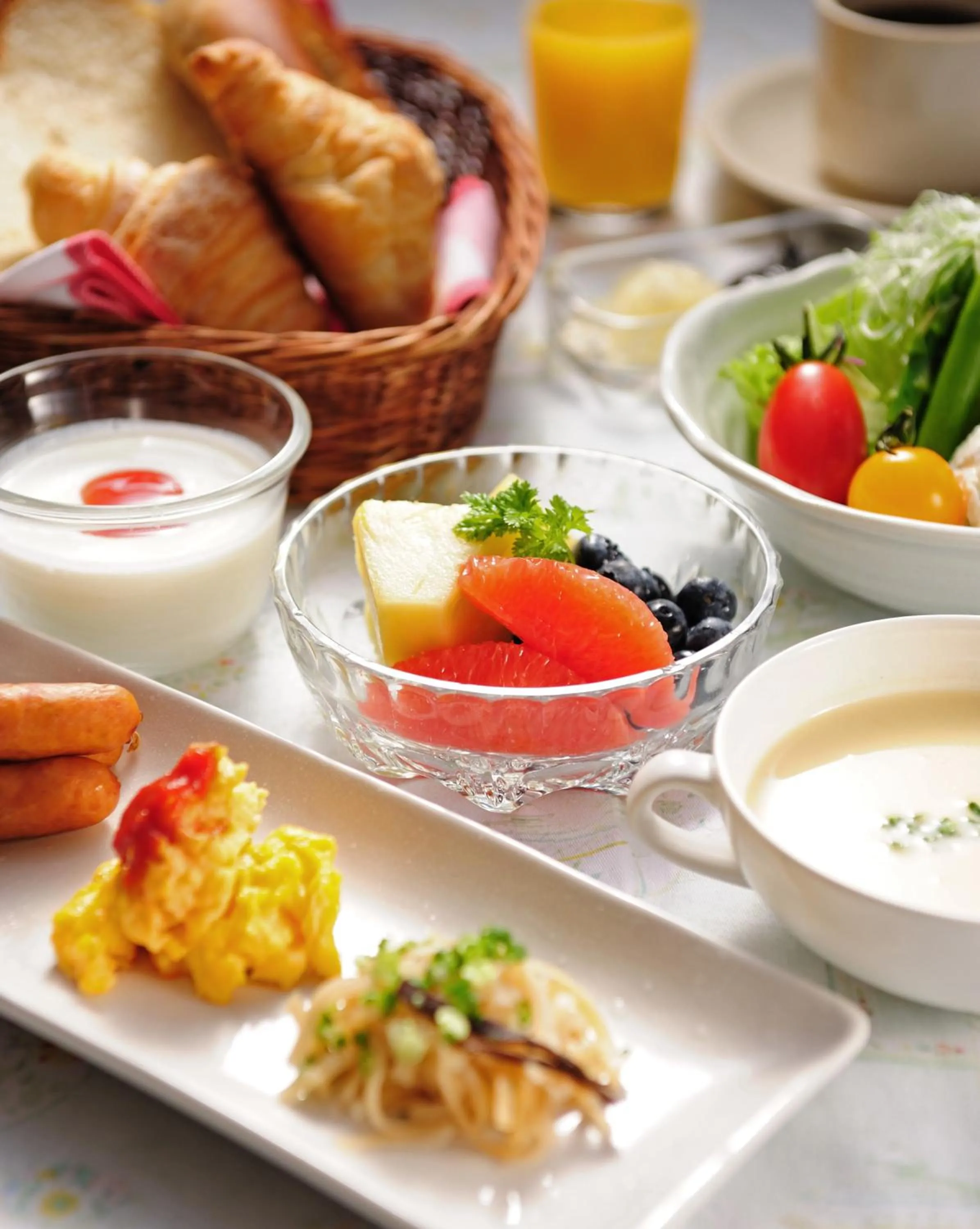 Buffet breakfast in Sarugakyo Hotel