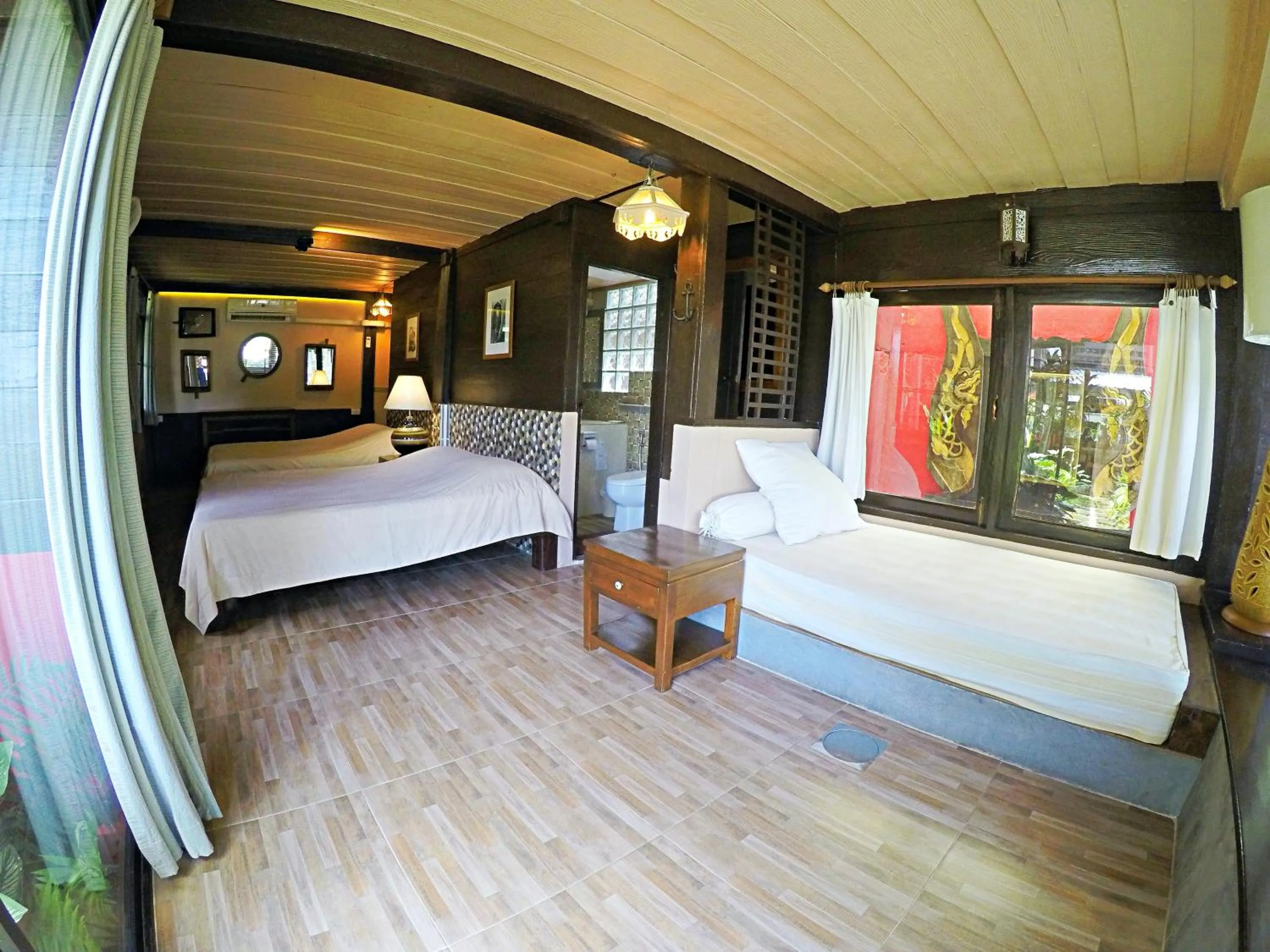 Bed in The Riverside Guest House