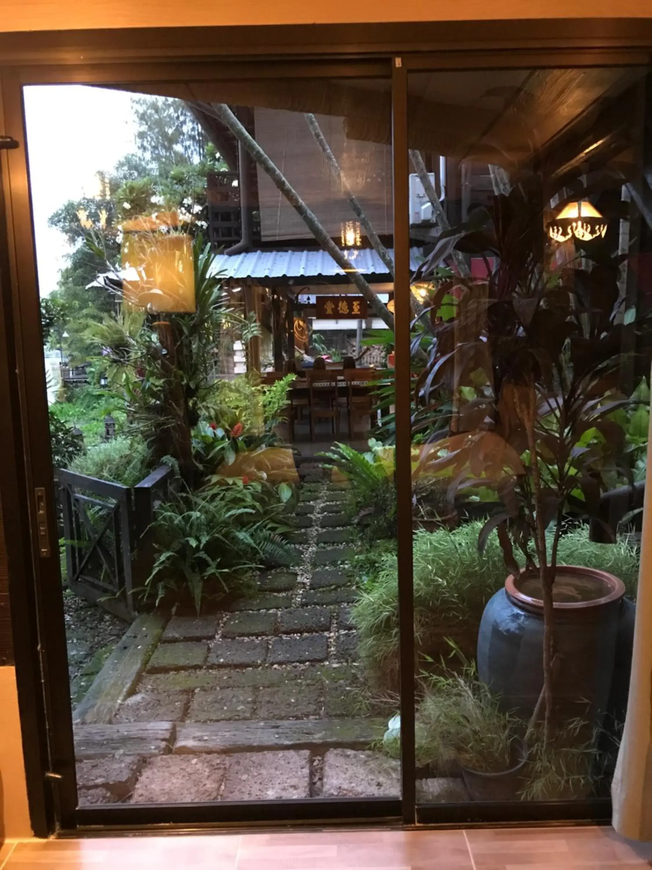 Garden view in The Riverside Guest House Garden view in The Riverside Guest House