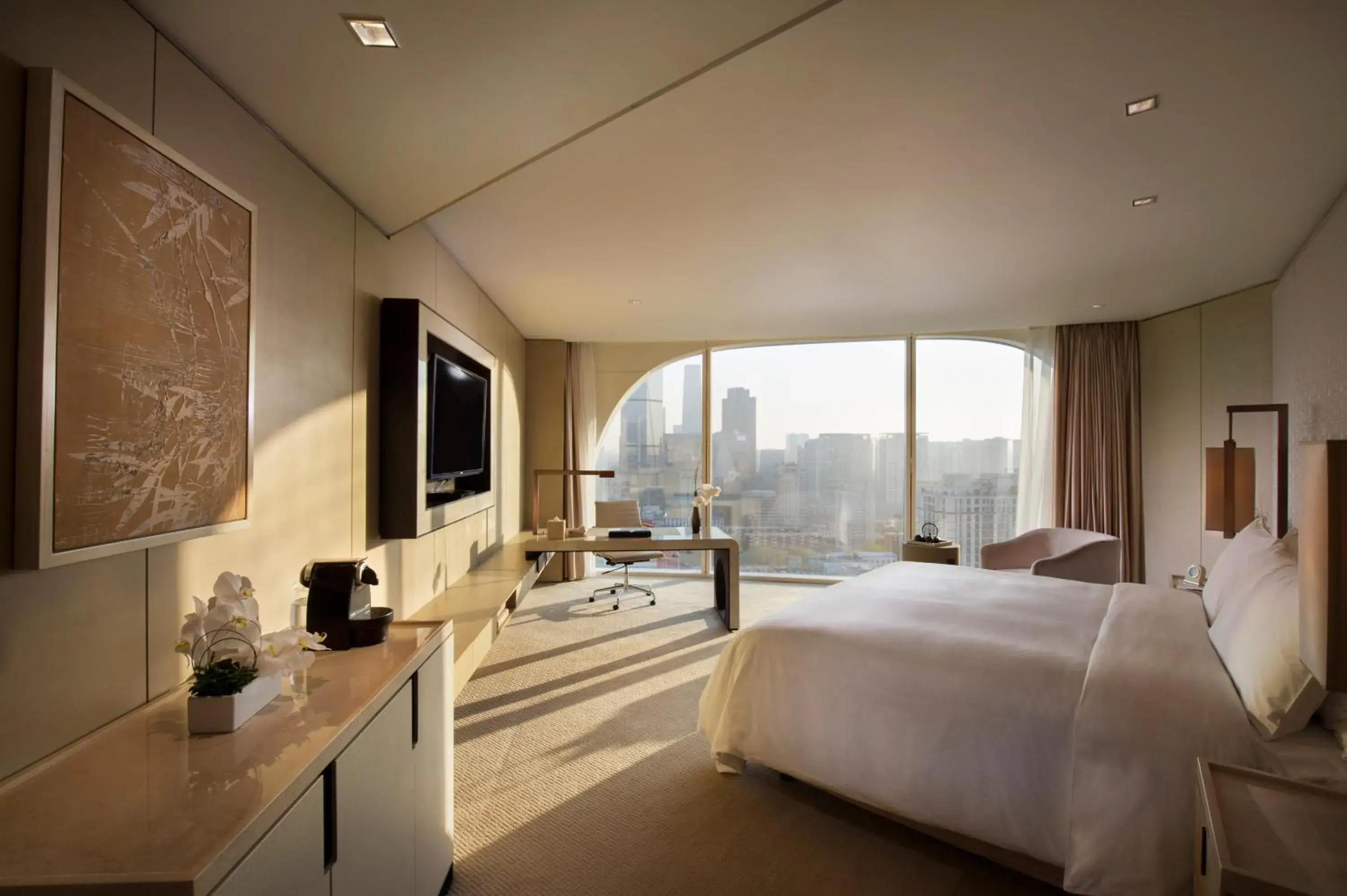 Premium King Room with City View in Conrad Beijing by Hilton Premium King Room with City View in Conrad Beijing by Hilton