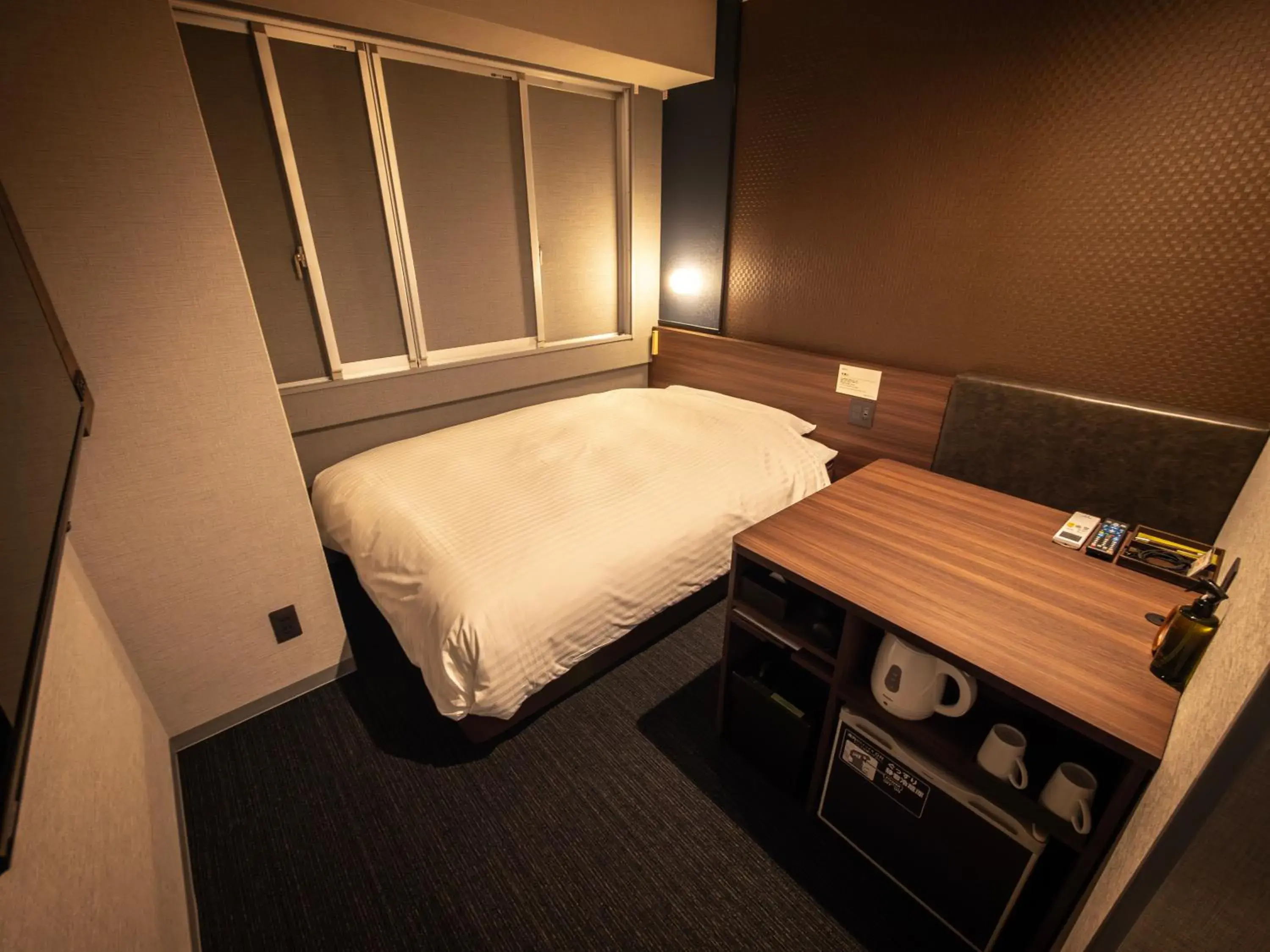 Bed in Super Hotel Premier JR Nara Eki Bed in Super Hotel Premier JR Nara Eki