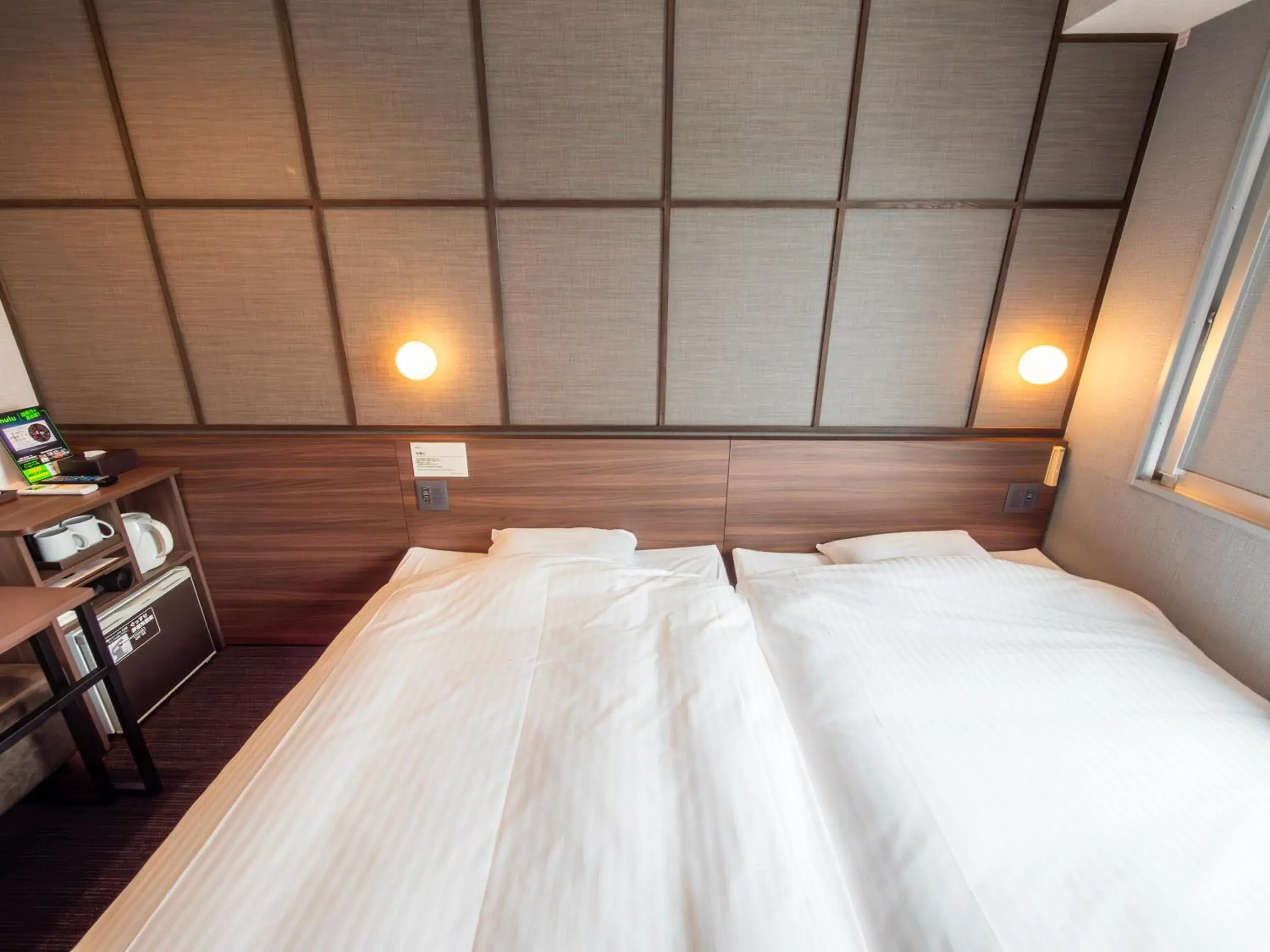 Bed in Super Hotel Premier JR Nara Eki Bed in Super Hotel Premier JR Nara Eki