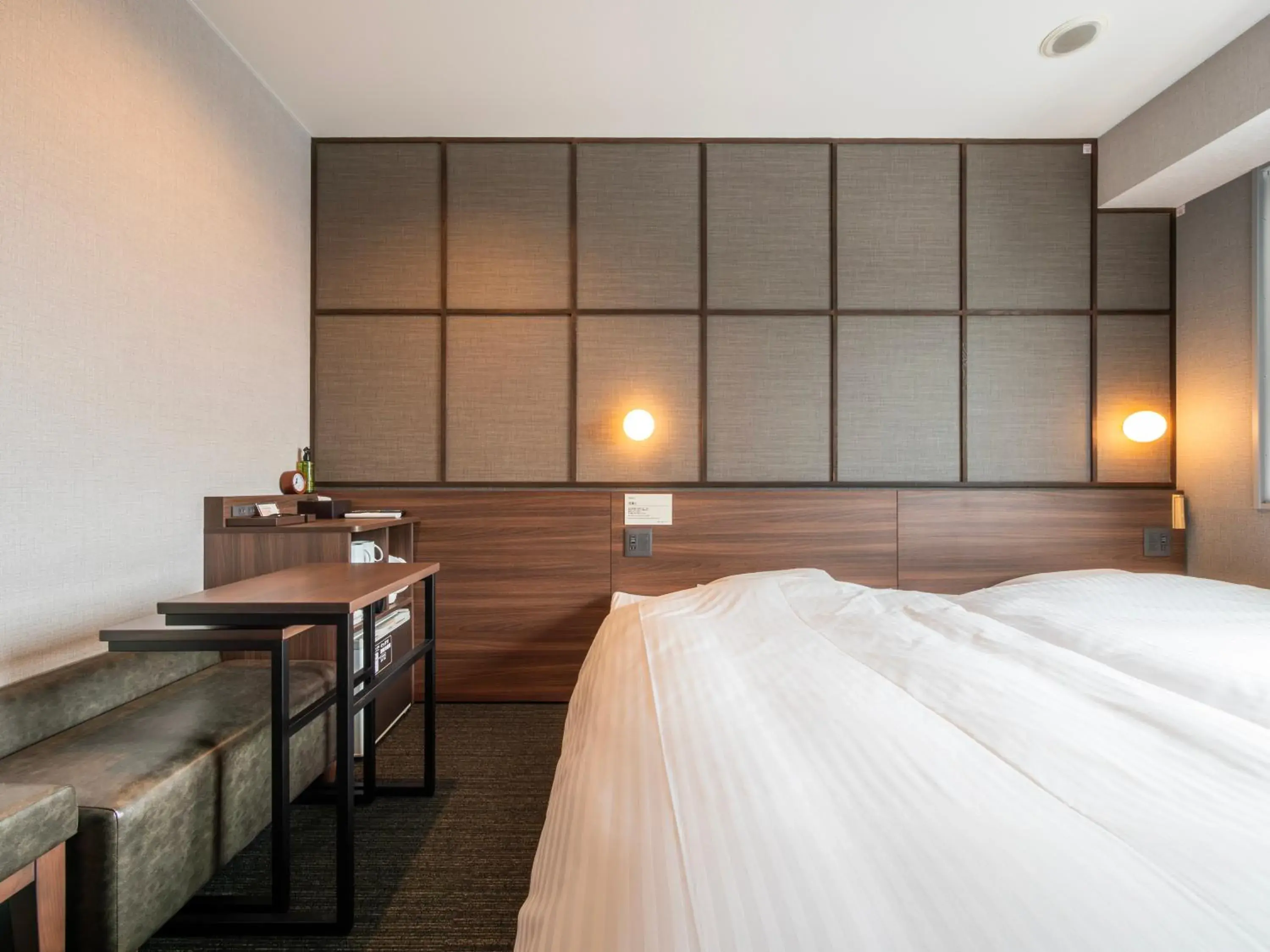 Bed in Super Hotel Premier JR Nara Eki Bed in Super Hotel Premier JR Nara Eki