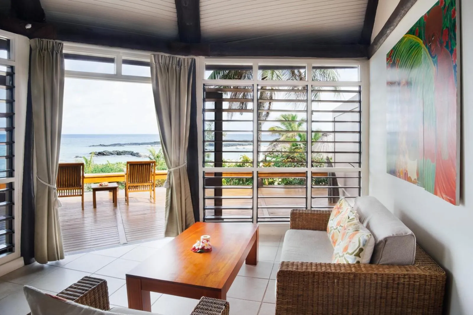 Living room in Yasawa Island Resort & Spa