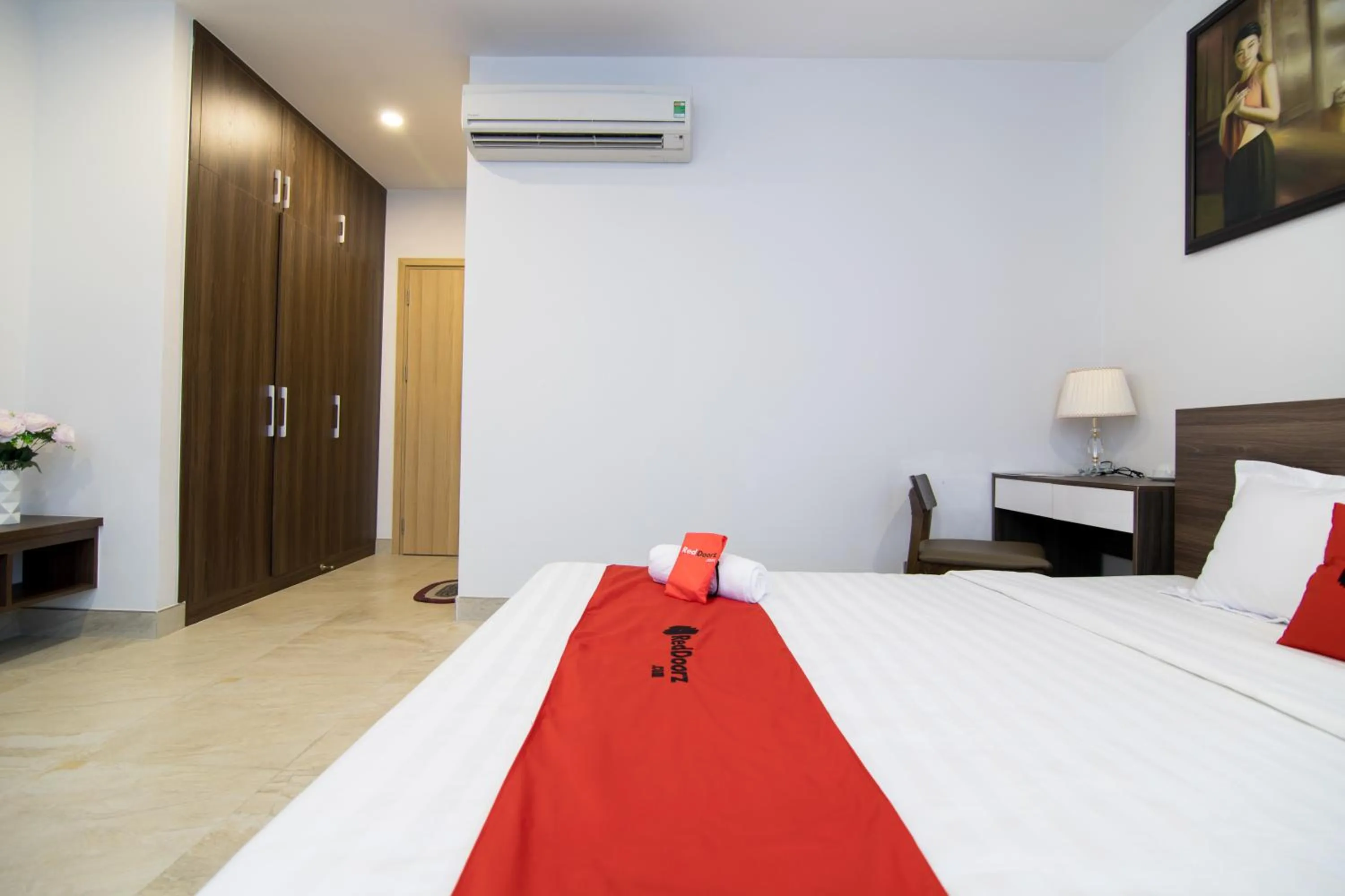 Bed in AHA Residence Hotel