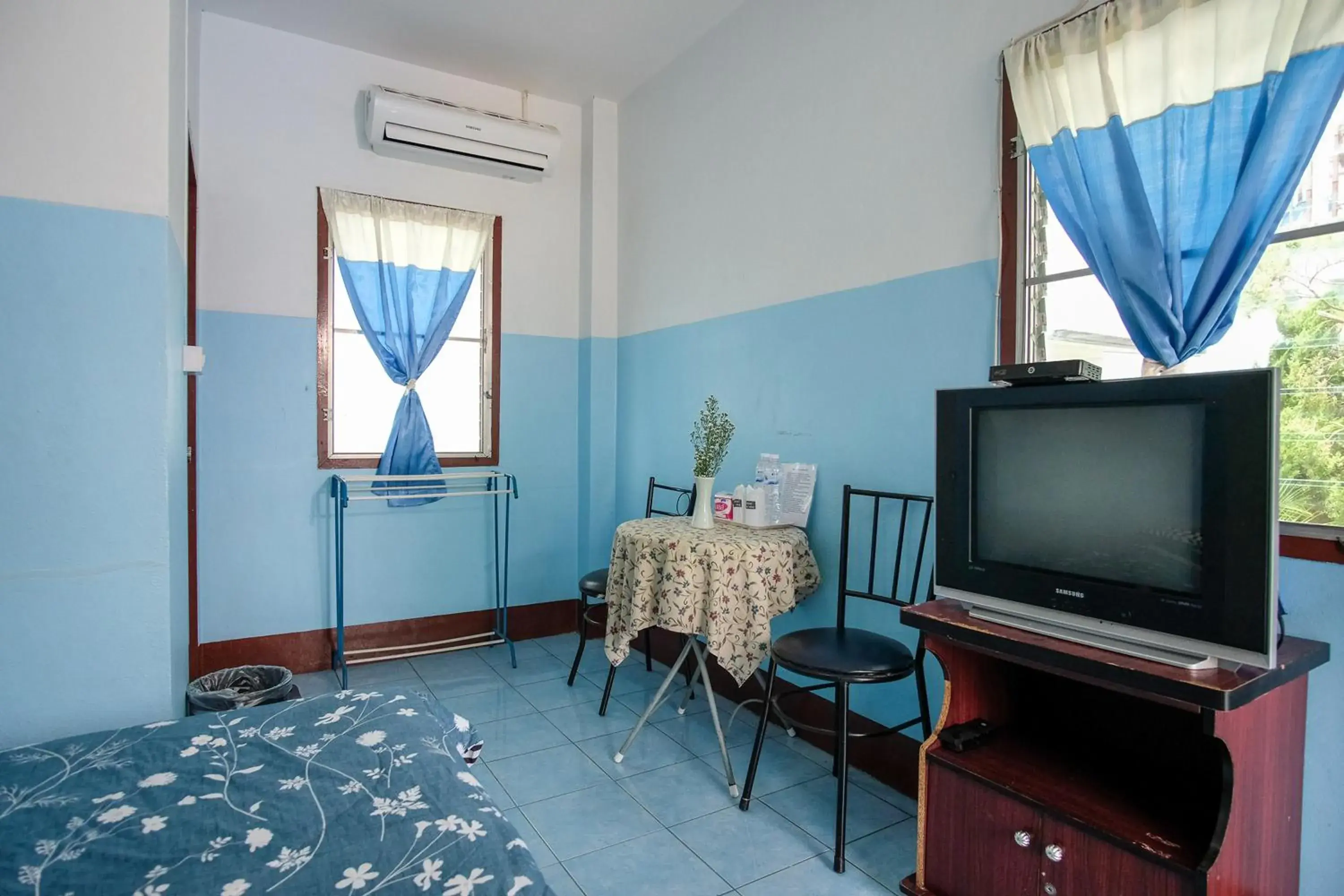 Seating area in Blue House Pai Seating area in Blue House Pai