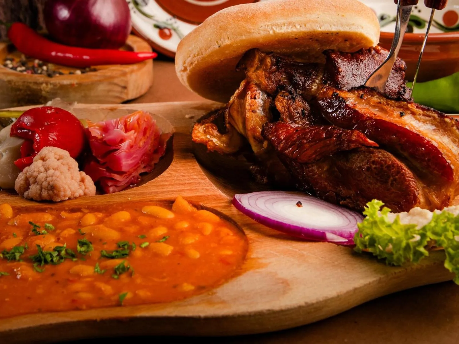 Food close-up in Hotel Fantanita Haiducului