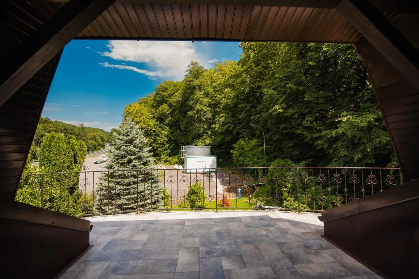 Balcony/Terrace in Hotel Fantanita Haiducului