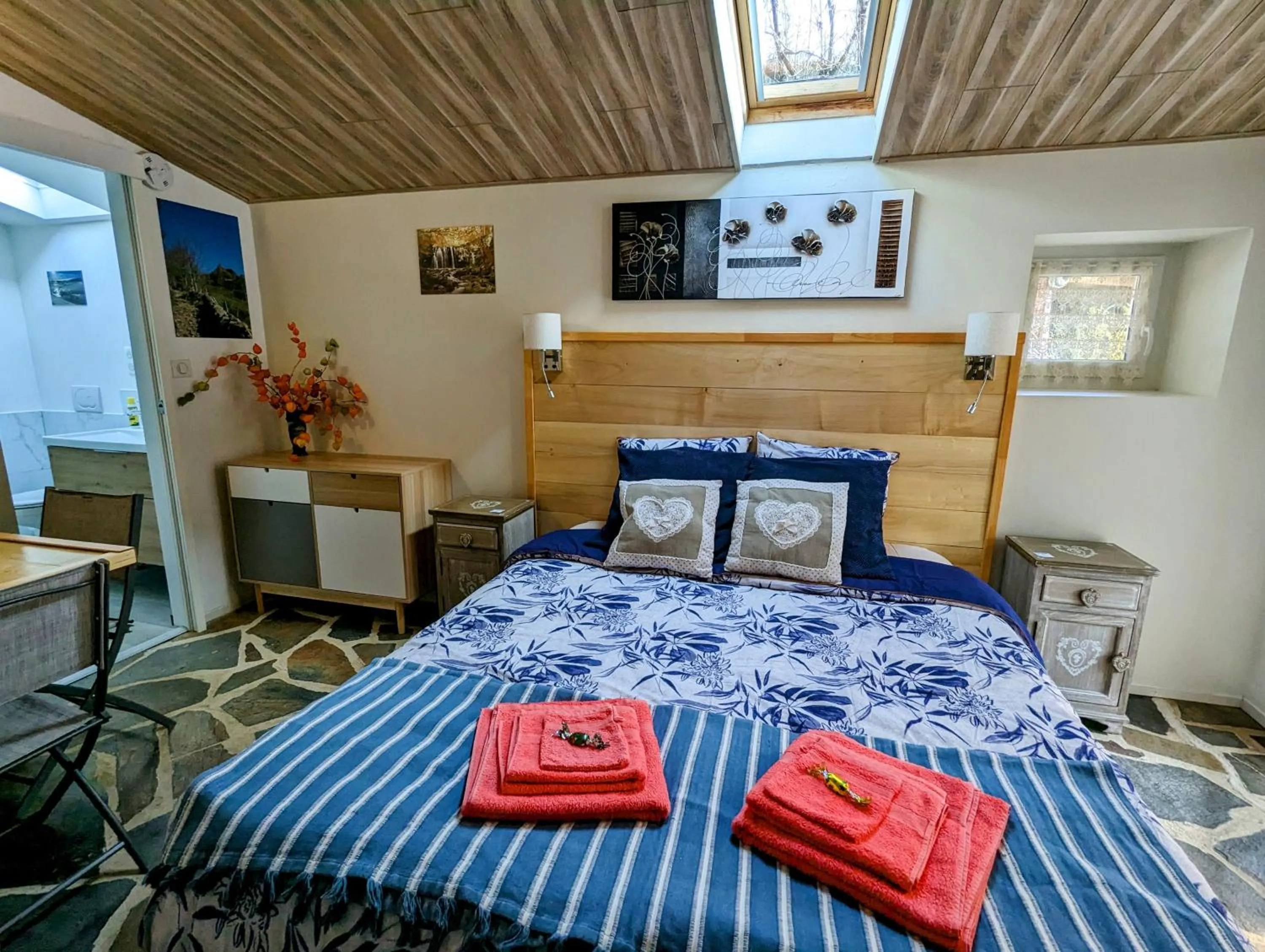 Bed in Chambres d'hôtes Le Lepadou-Bas