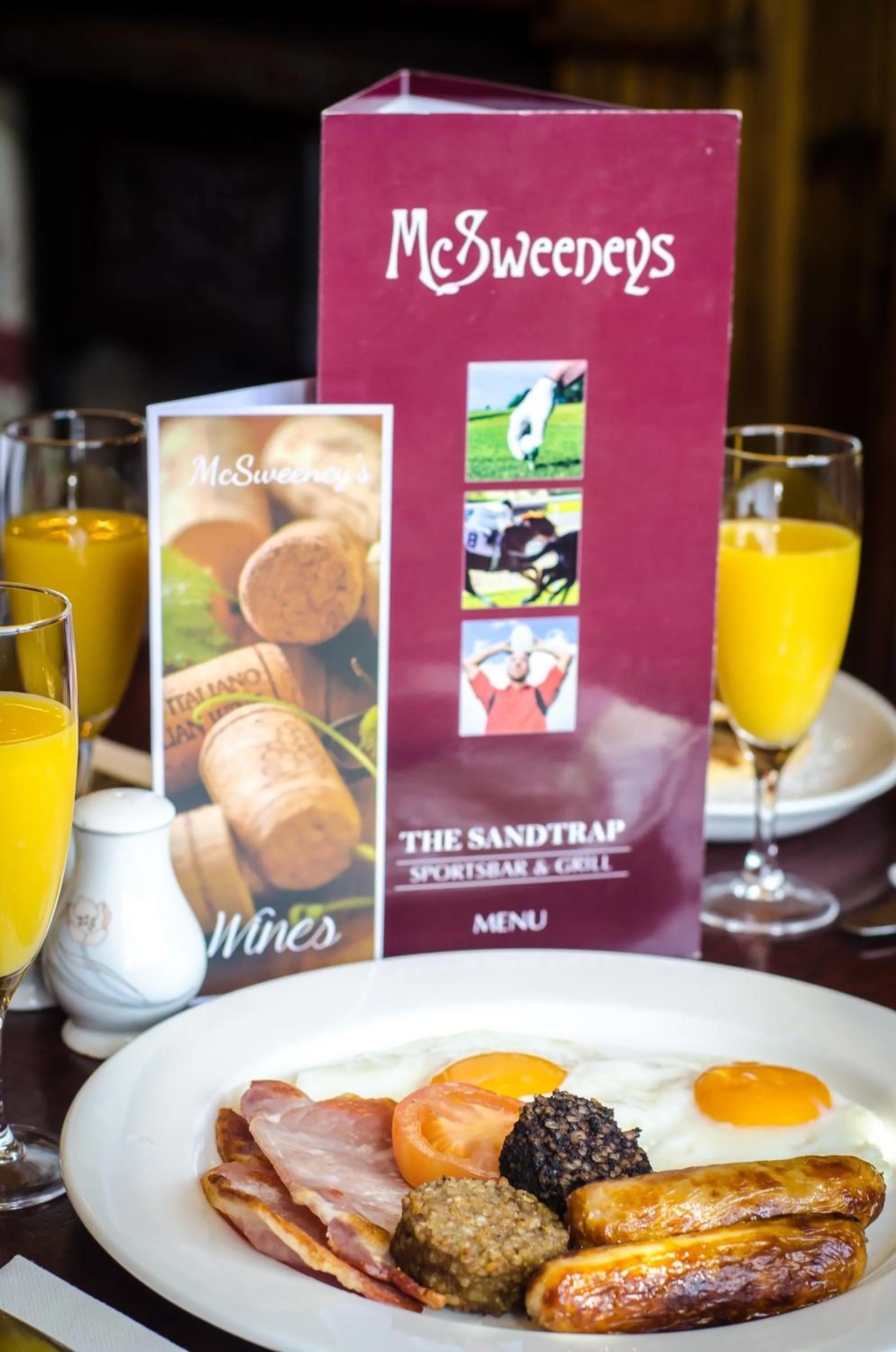 Food close-up in McSweeney Arms Hotel