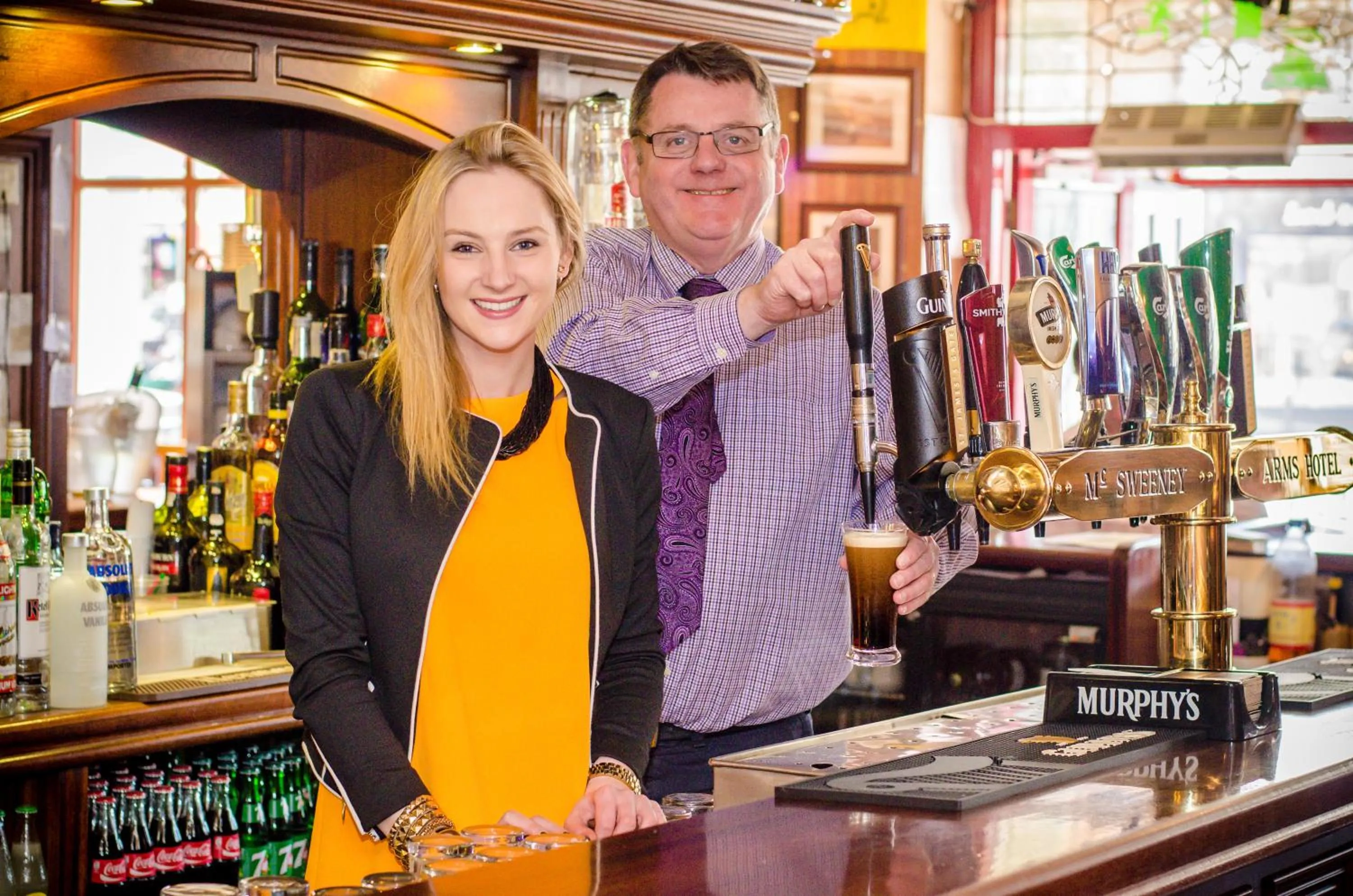 Staff in McSweeney Arms Hotel