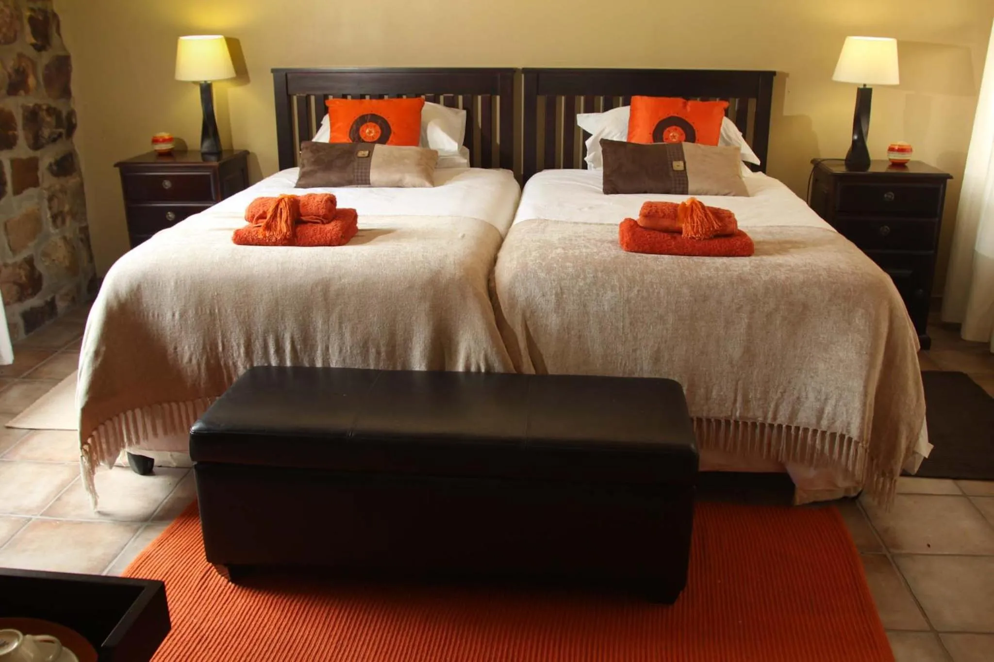 Bed in Aloe View Rock Lodge