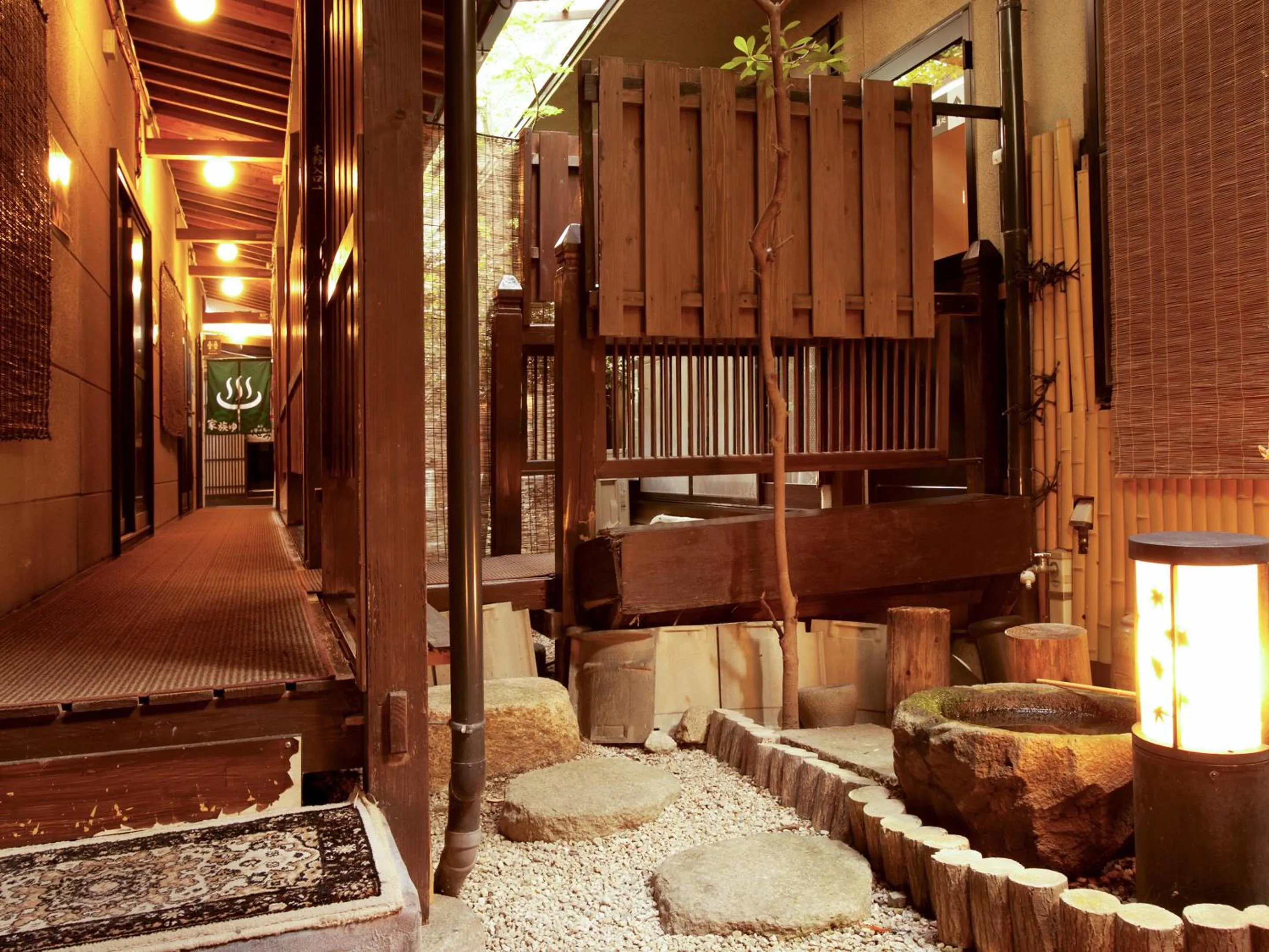 Hot Spring Bath in Oyado Yumechidori