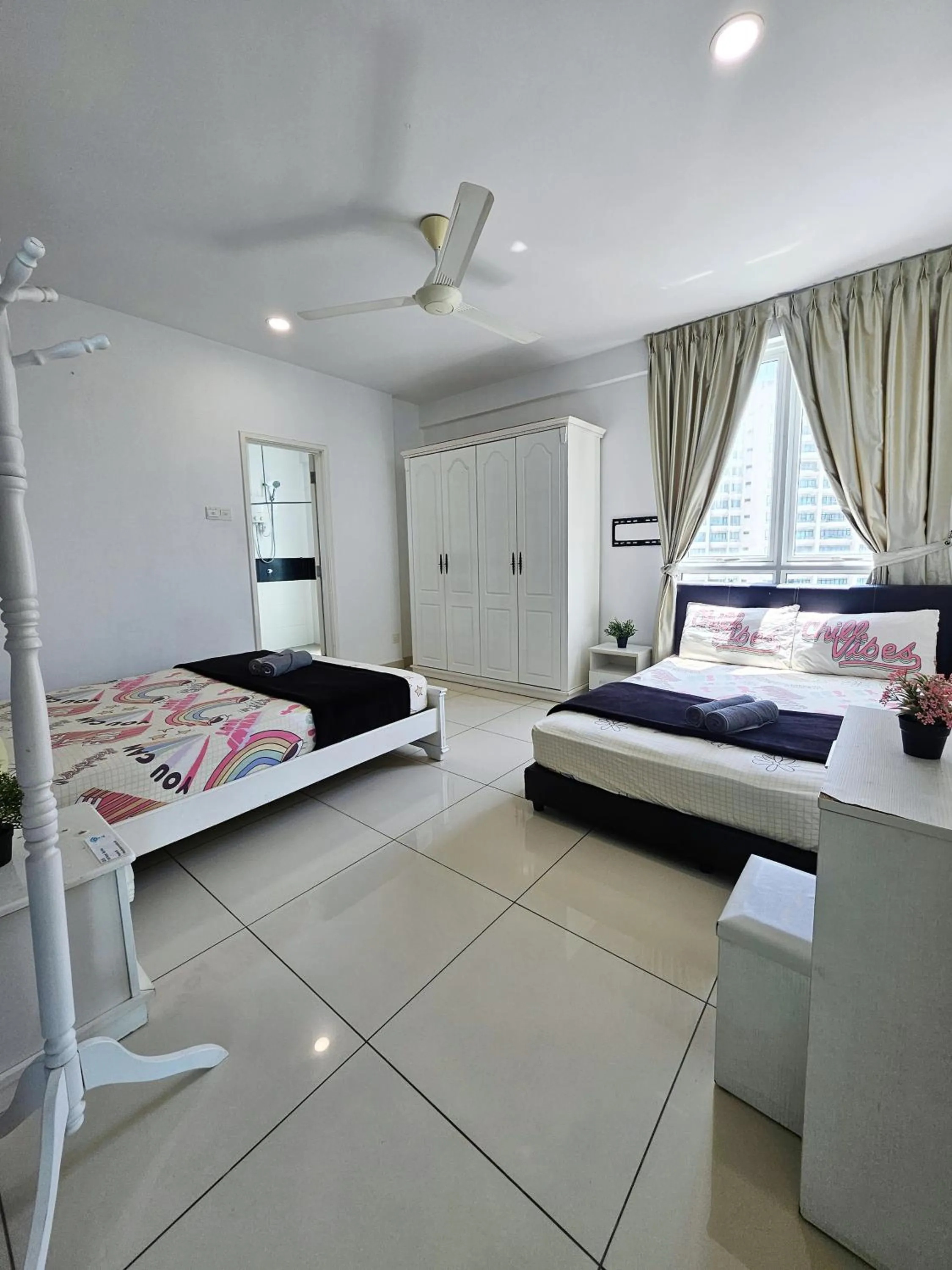 Bed in Mansion One by Sky Hive