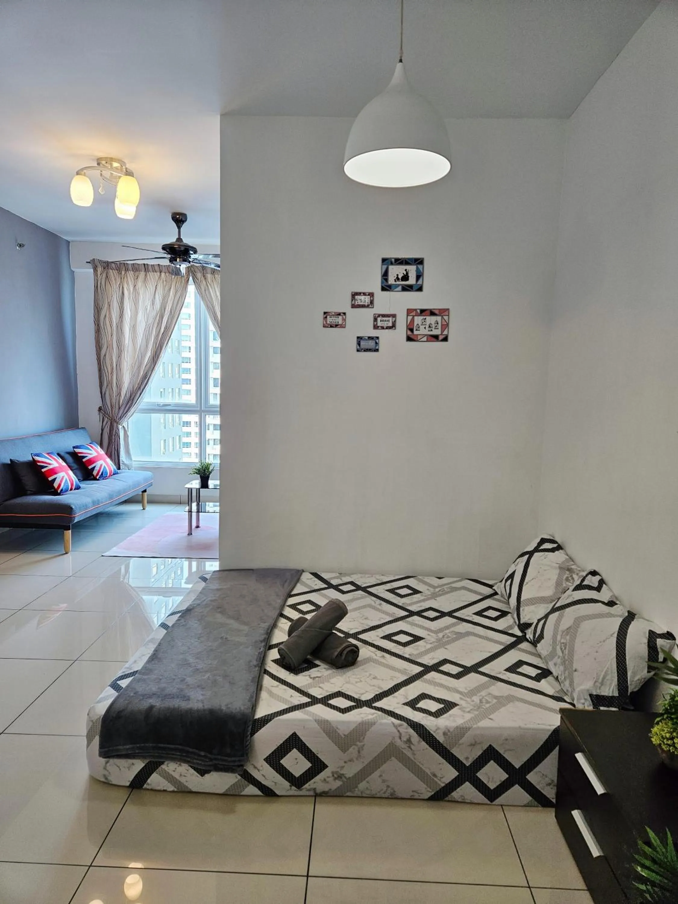 Bed in Mansion One by Sky Hive