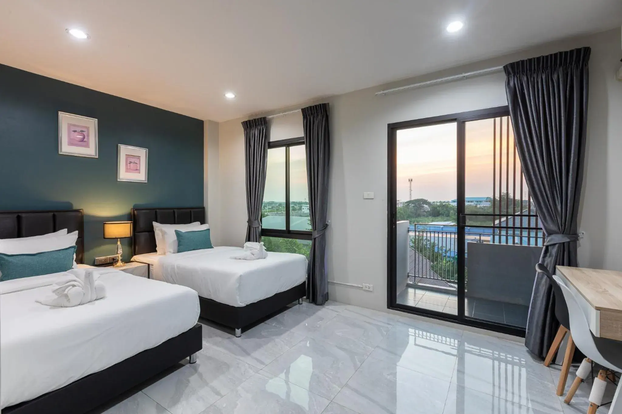Twin Room in The Living Hotel SamutPrakan Twin Room in The Living Hotel SamutPrakan