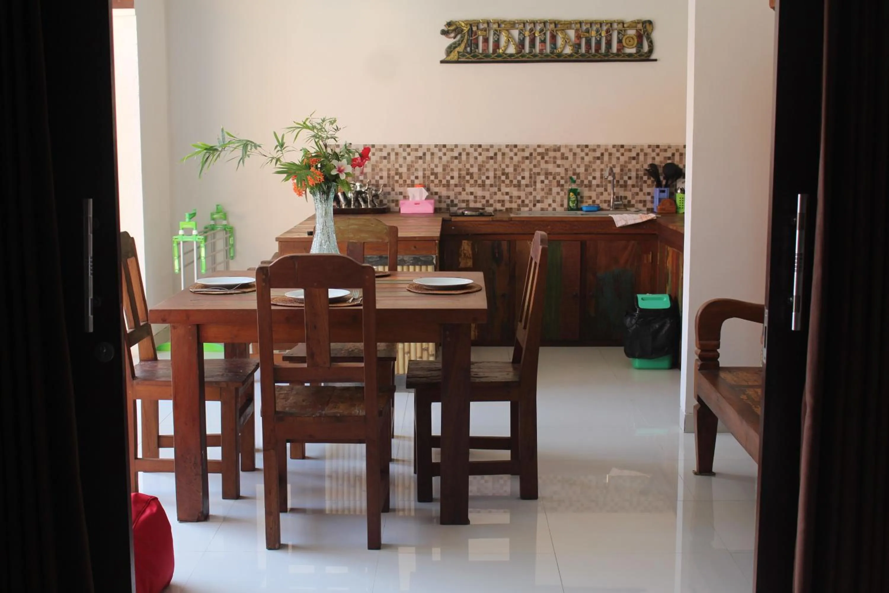 Dining area in Jukung Villas Kuta