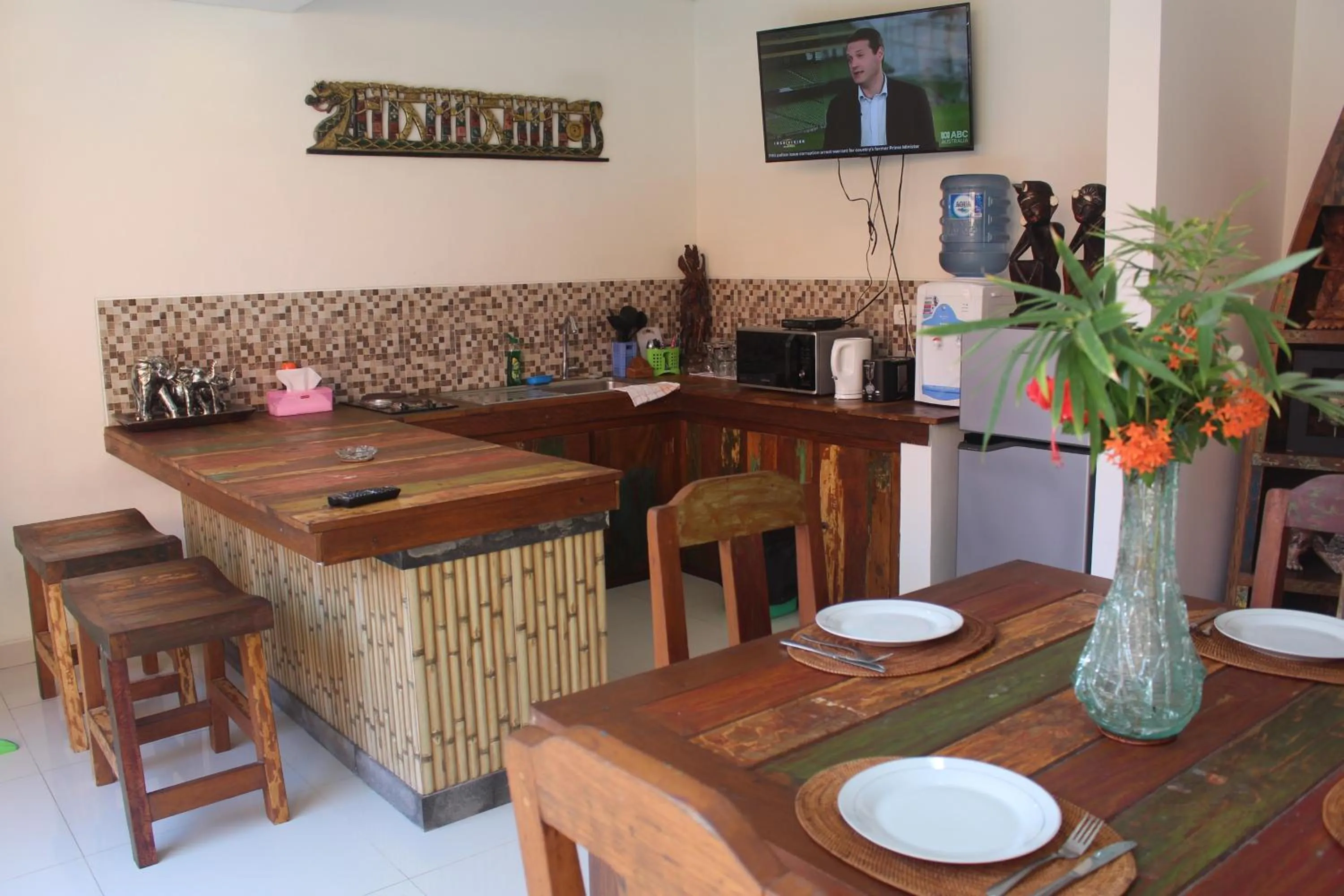 Dining area in Jukung Villas Kuta
