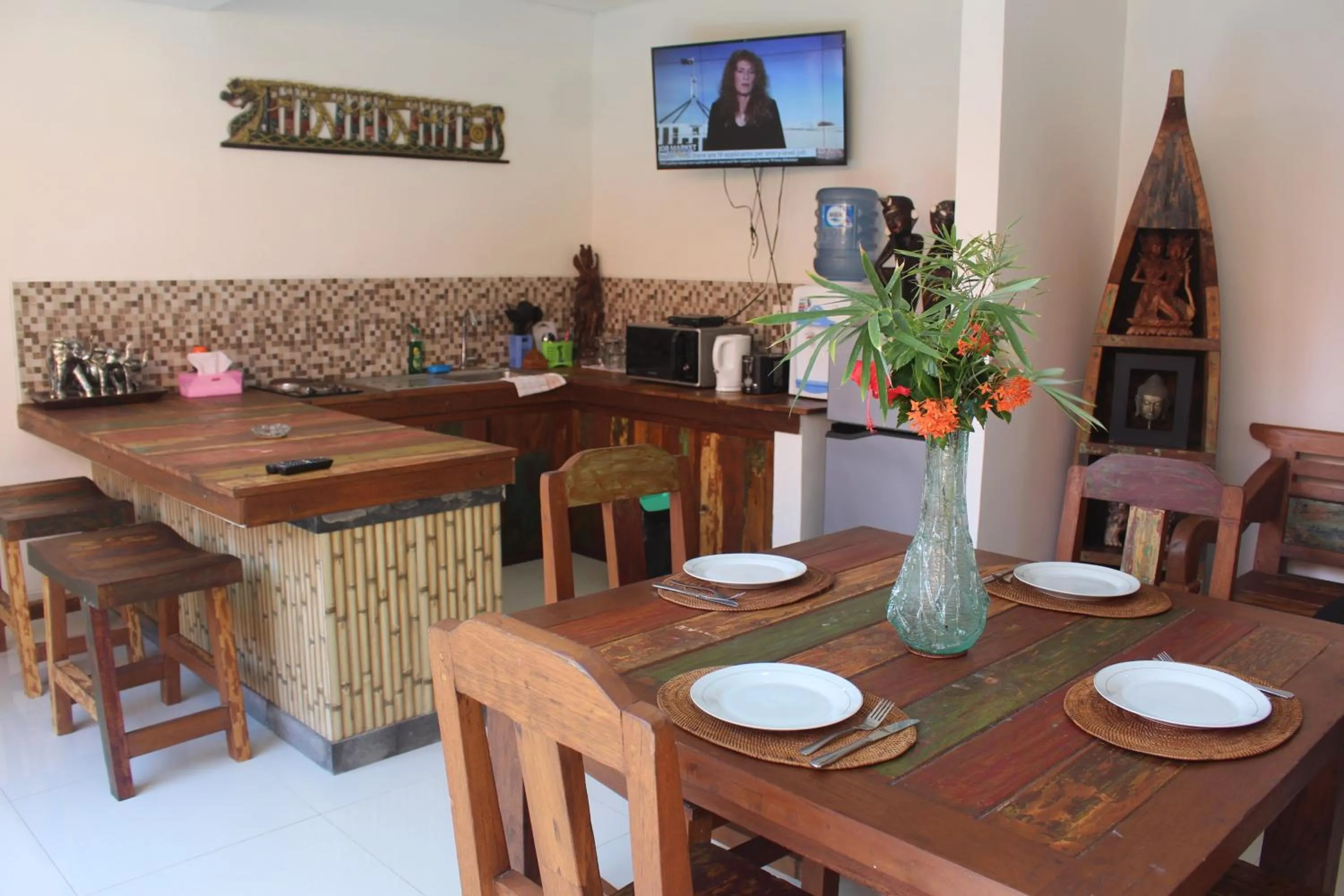 Dining area in Jukung Villas Kuta