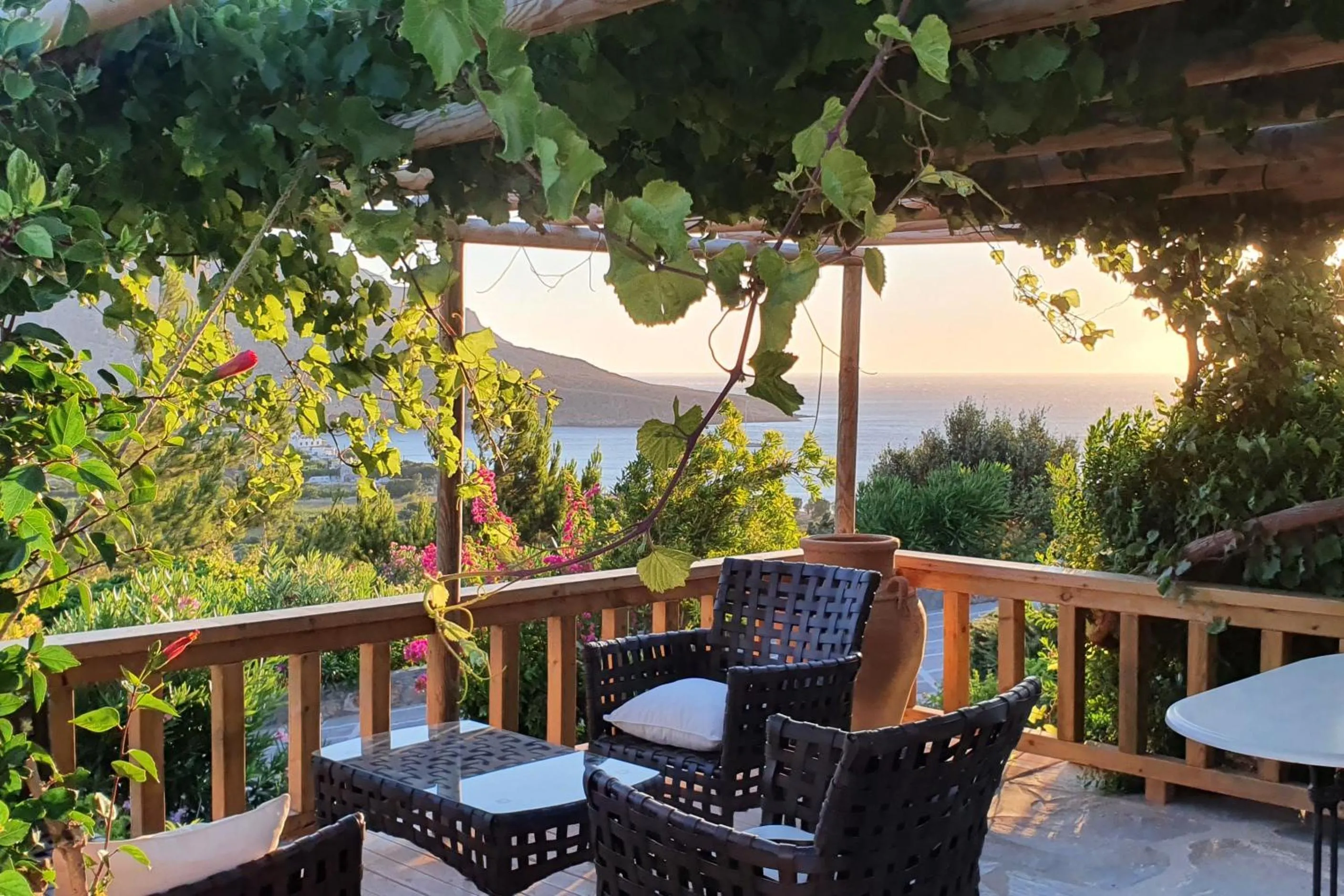Seating area in Terra Minoika Boutique Resort