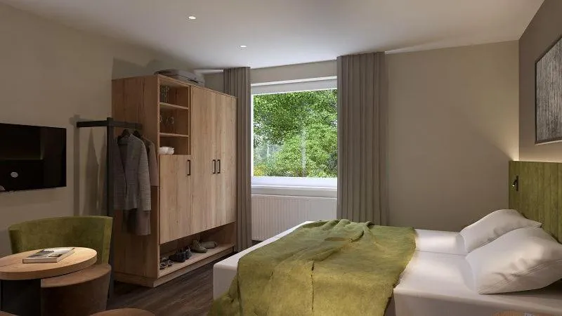 Bed in Hotel Laurin