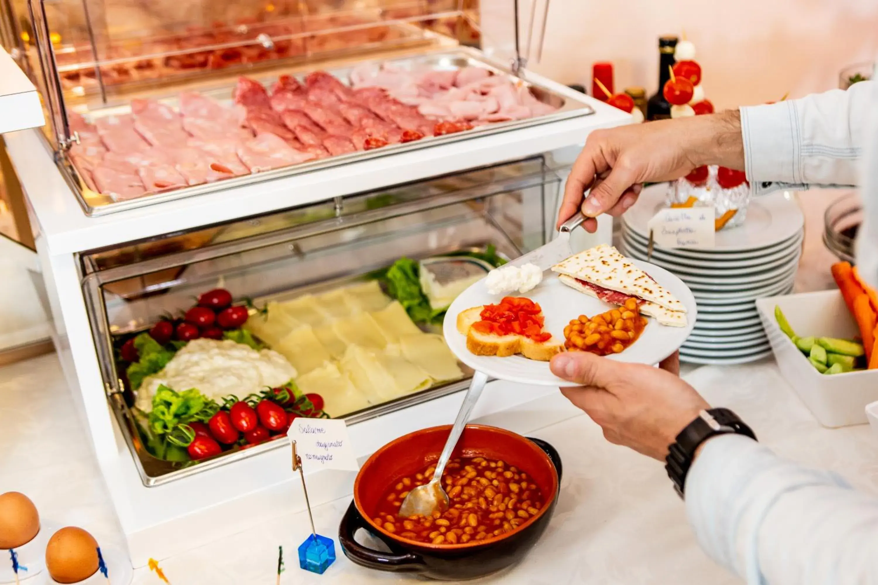 Breakfast, Food in Hotel Raffaello