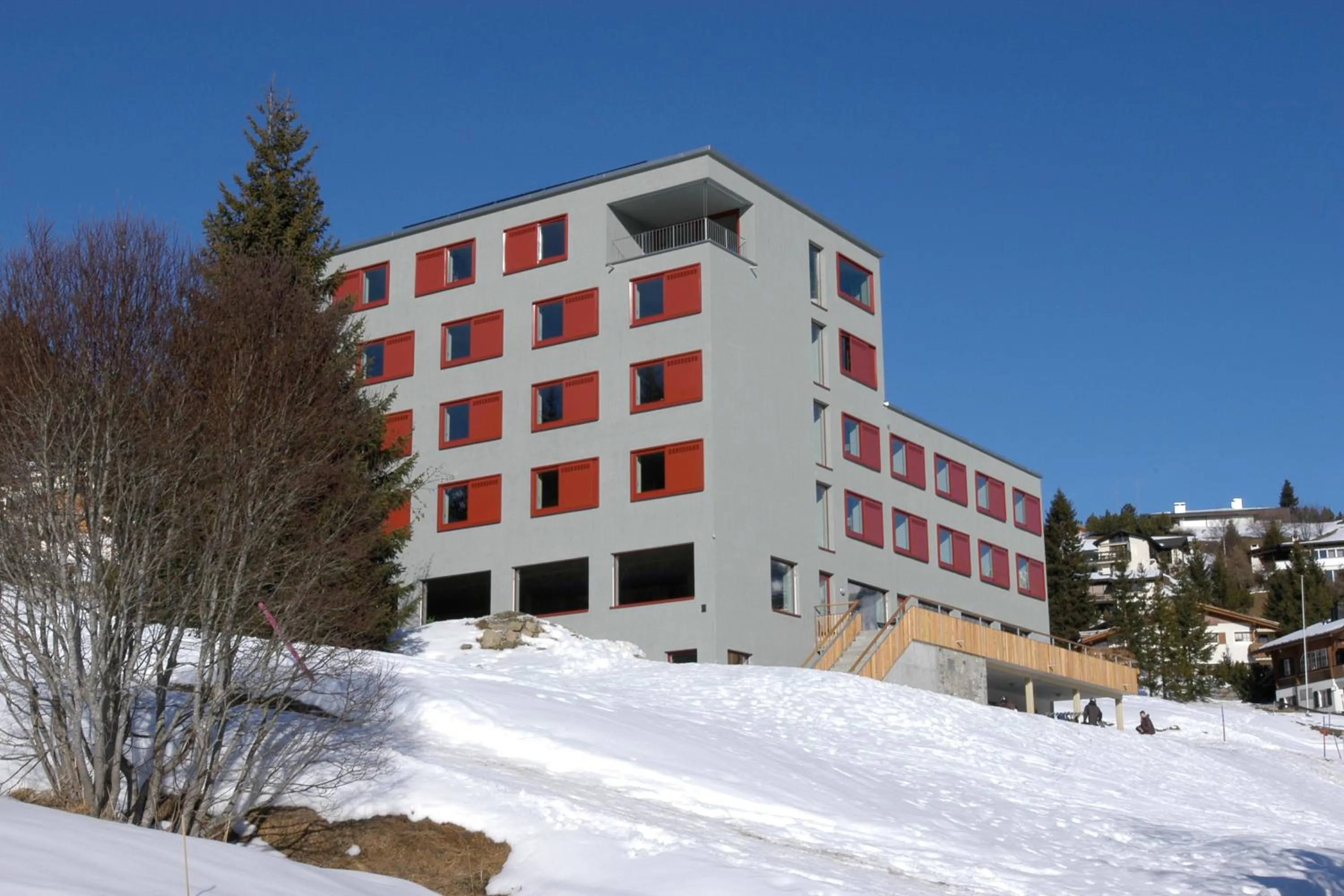 Facade/entrance in Valbella-Lenzerheide Youth Hostel