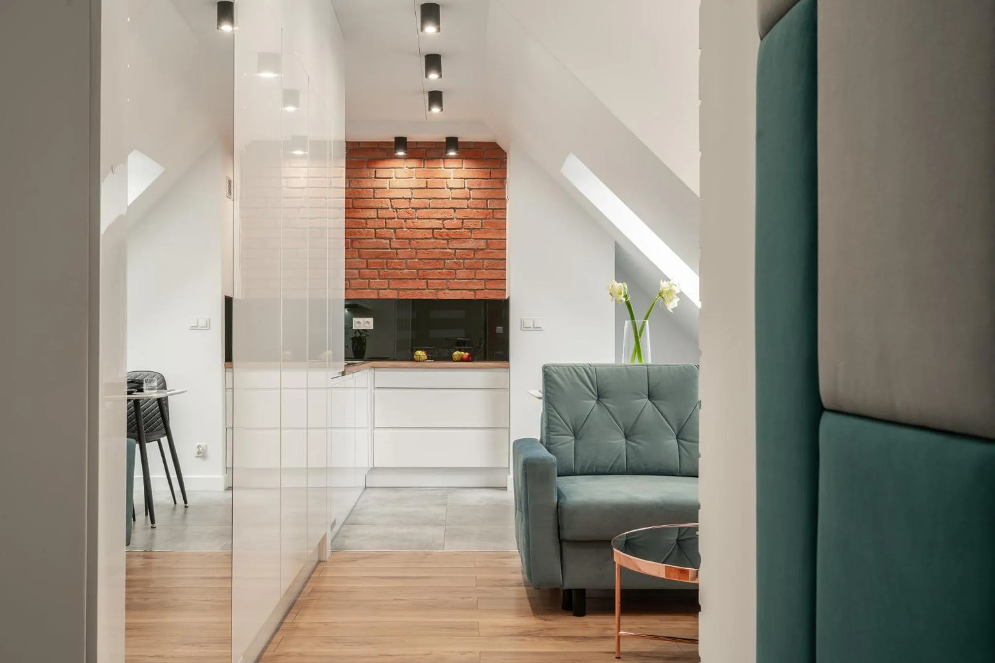 Living room in Absyntapart - Bulwar Staromiejski