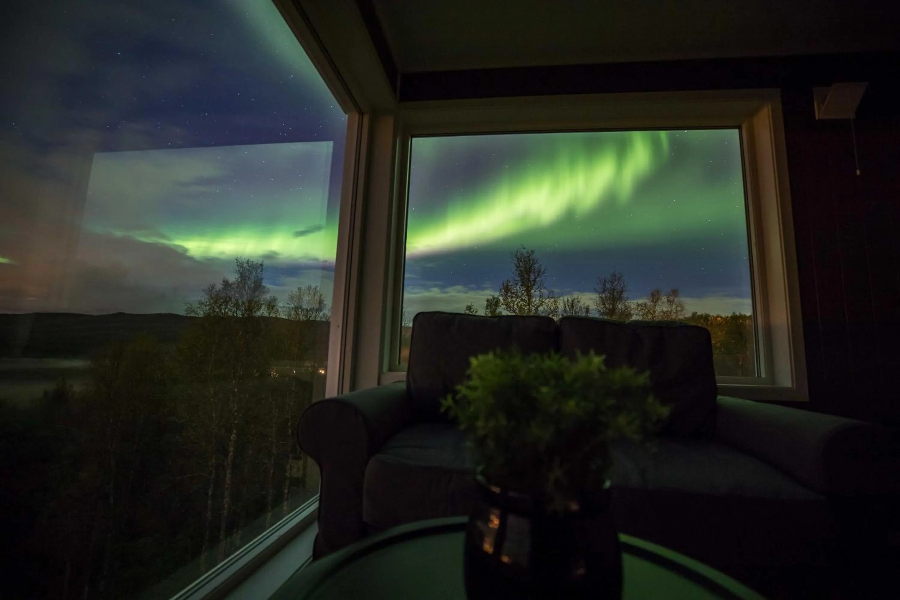 Living room in Aurora Borealis Observatory
