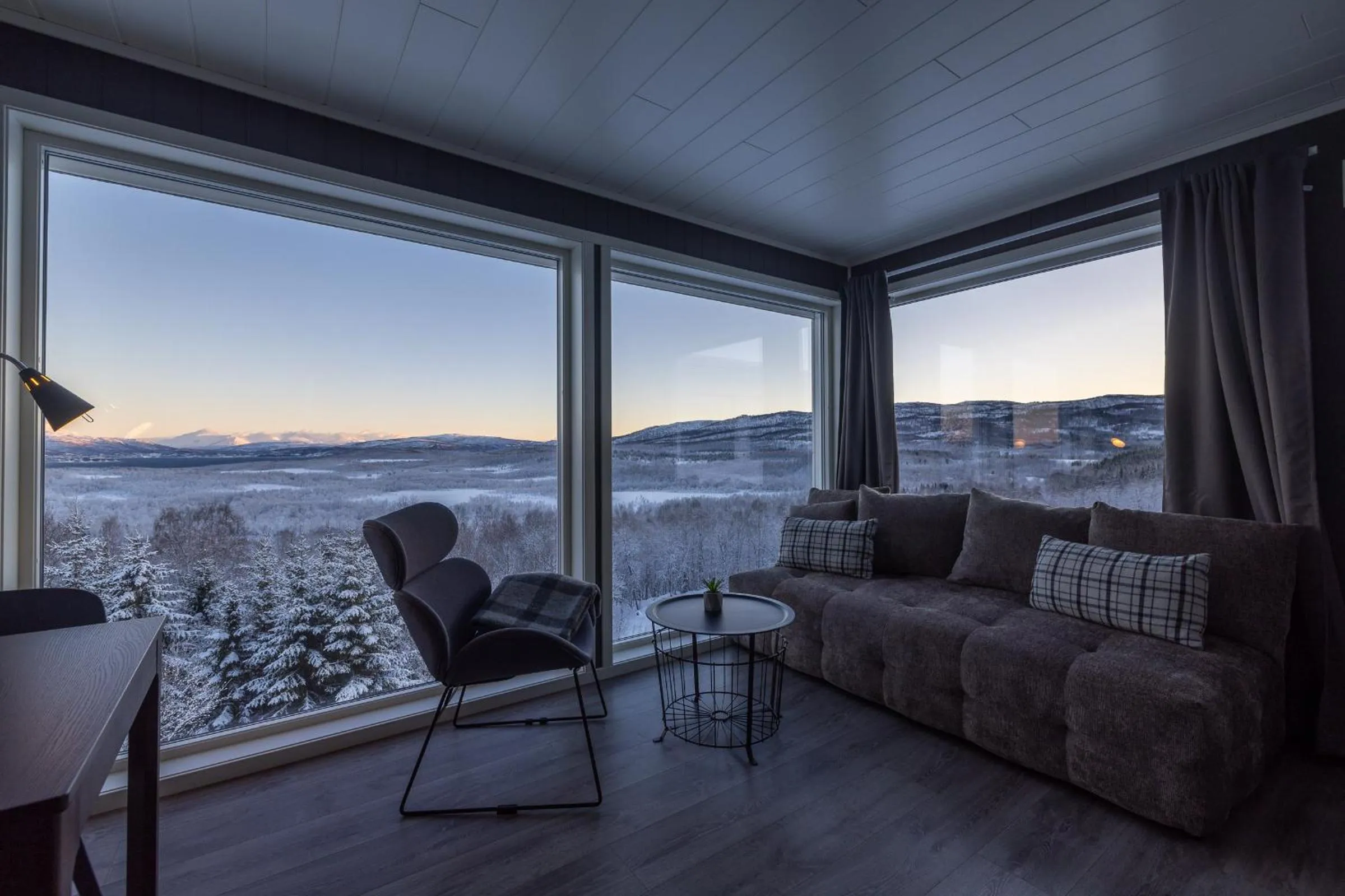 Natural landscape in Aurora Borealis Observatory