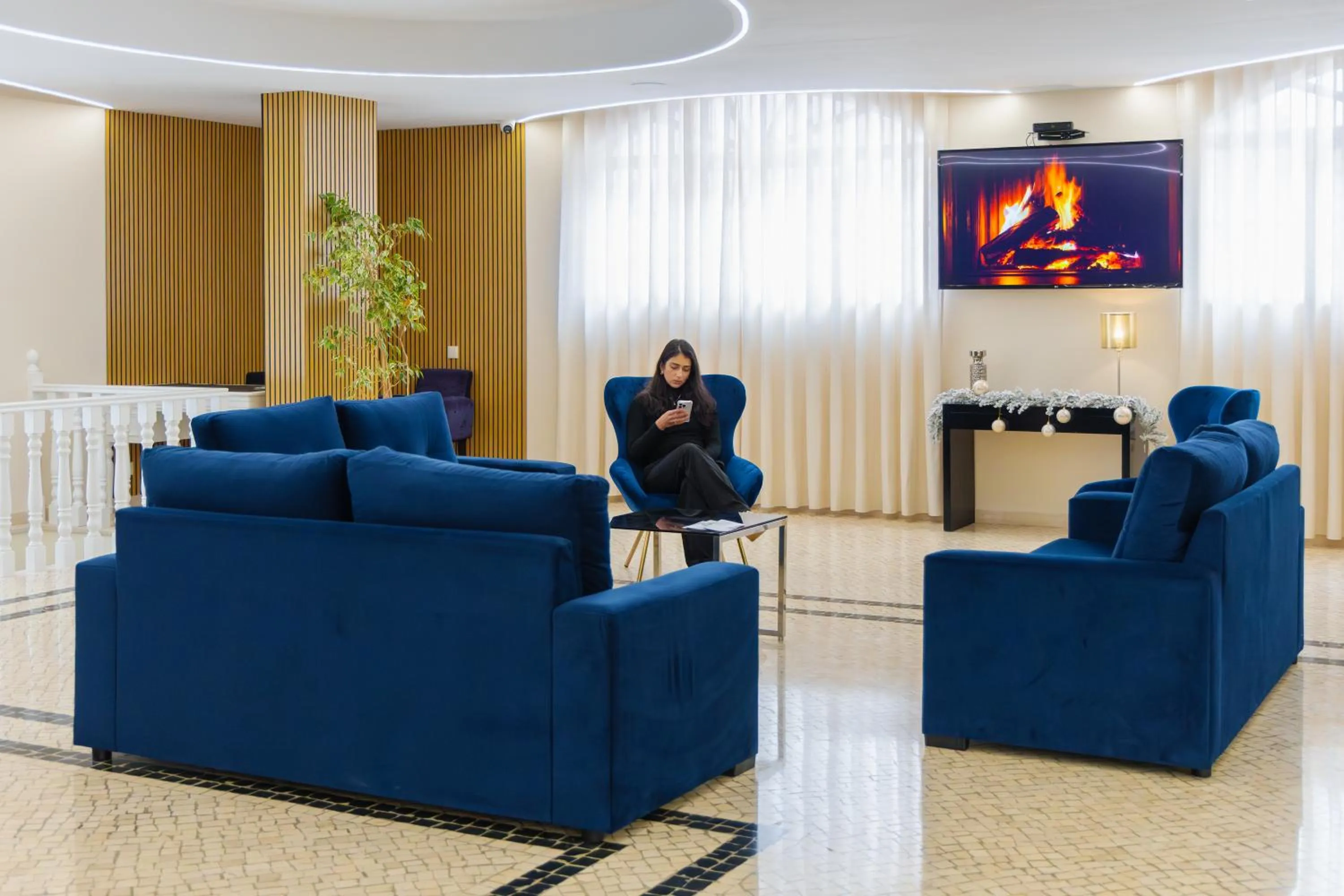 Lobby or reception in Hotel Caldas Internacional