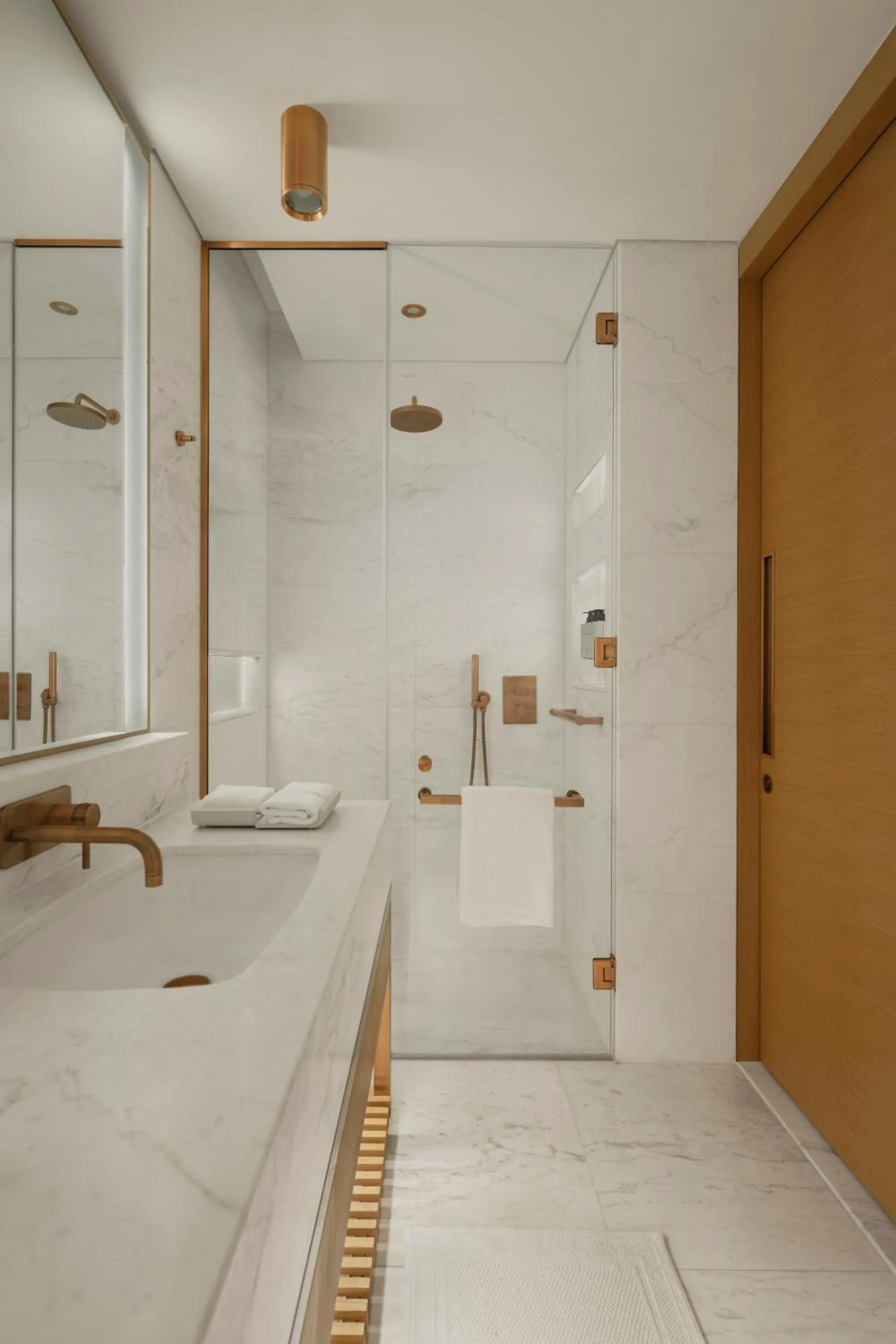 Toilet, Bed in Delano Dubai at Bluewaters