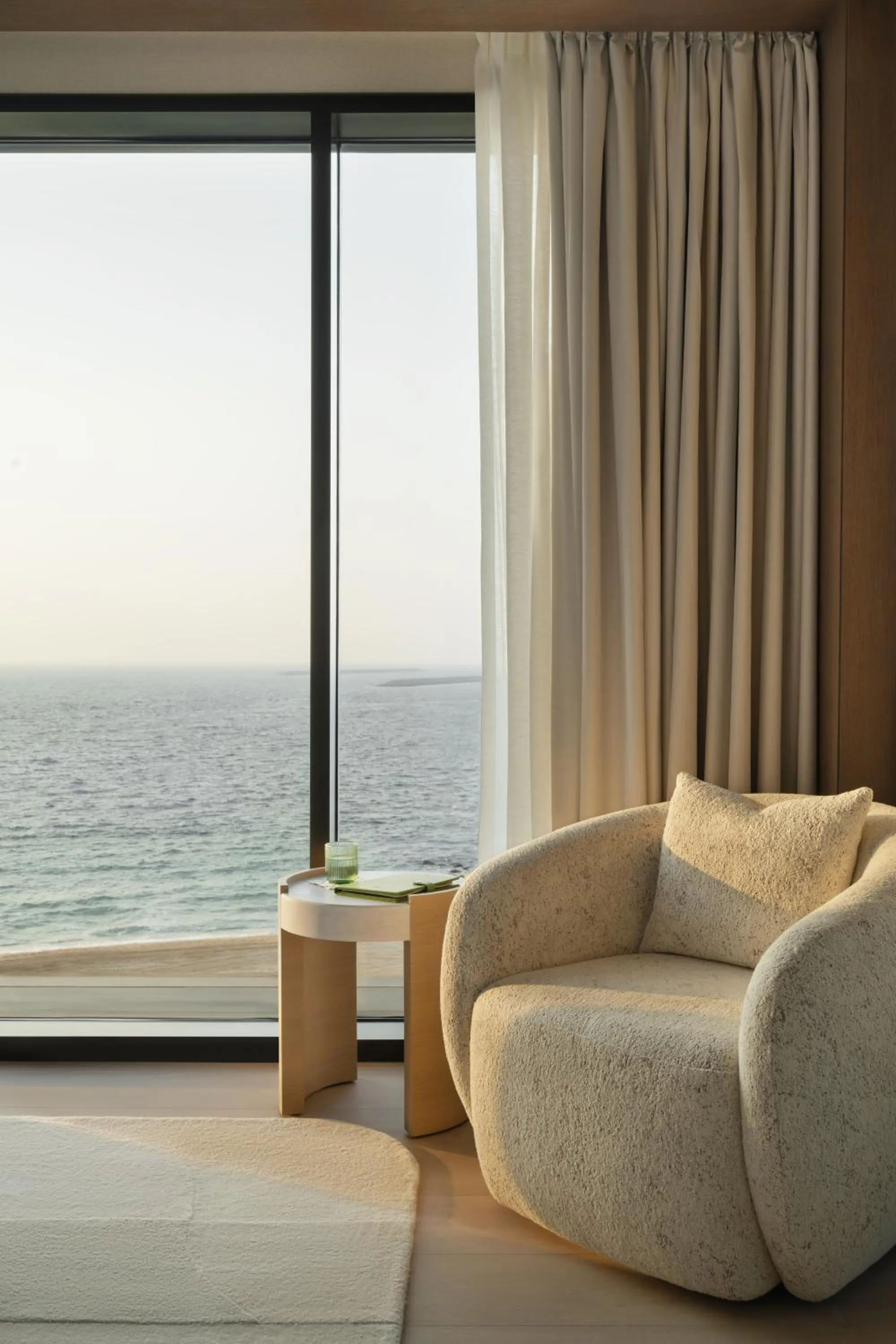 Seating area in Delano Dubai at Bluewaters