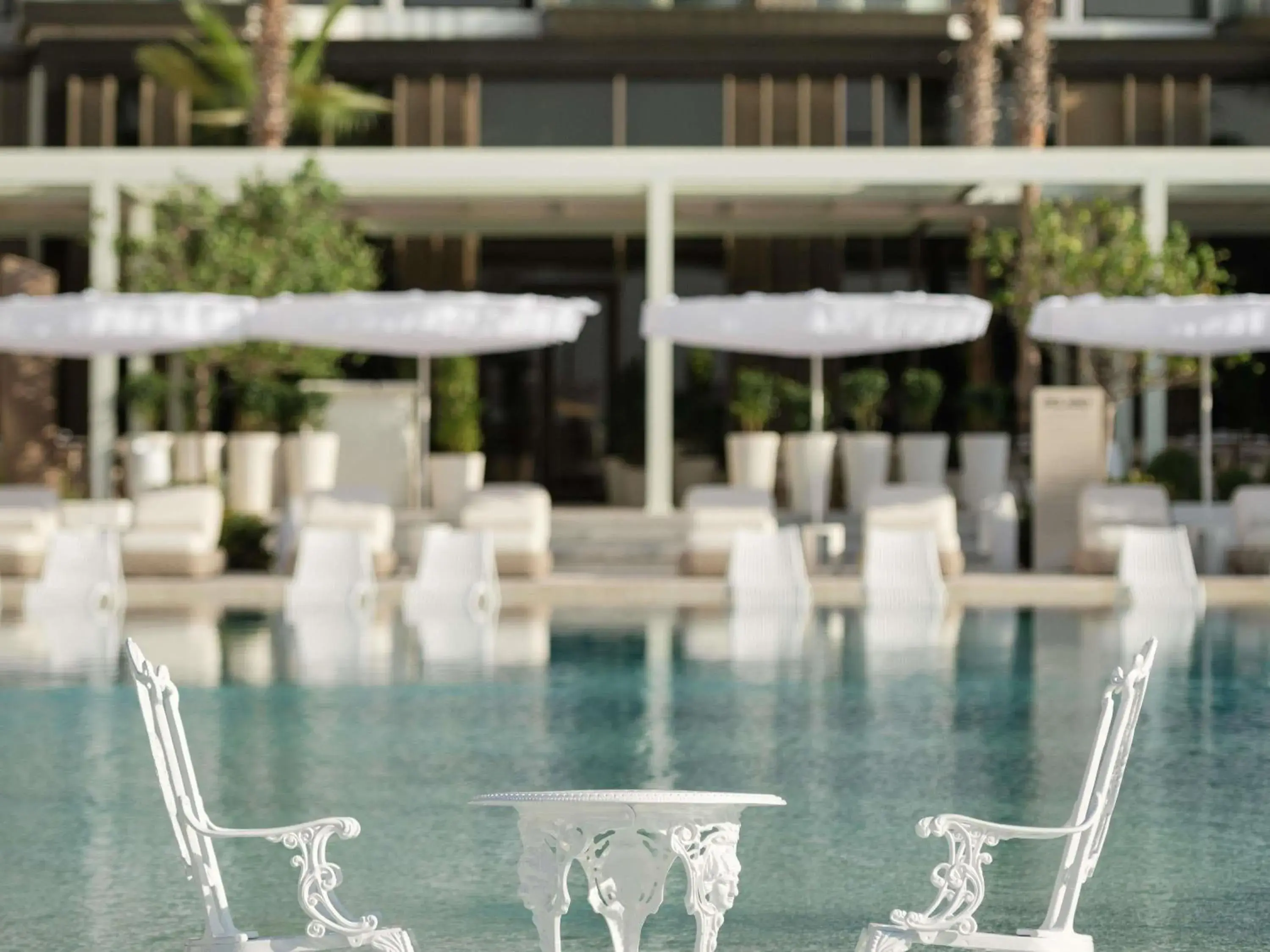 Pool view in Delano Dubai at Bluewaters Pool view in Delano Dubai at Bluewaters