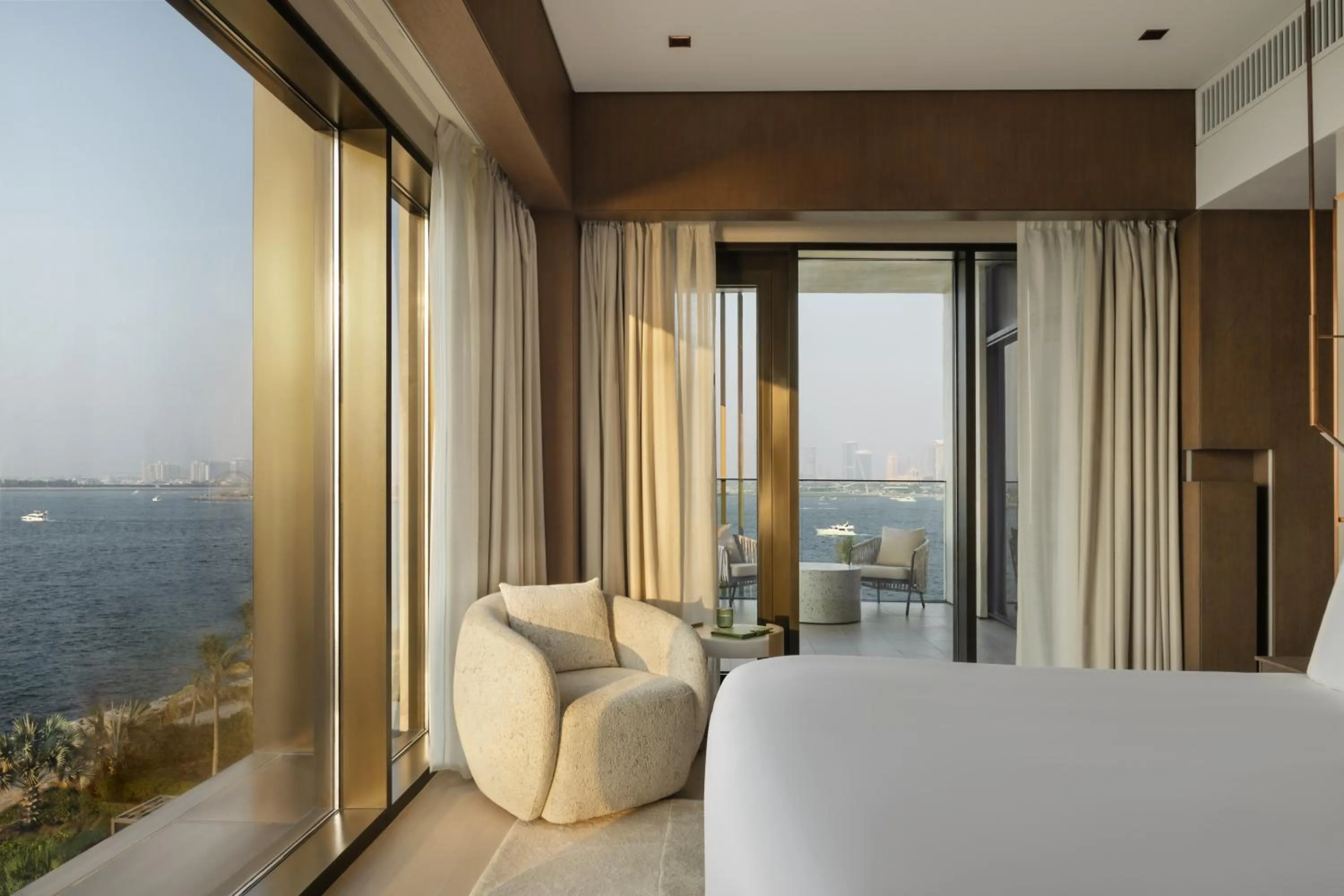 Bed in Delano Dubai at Bluewaters