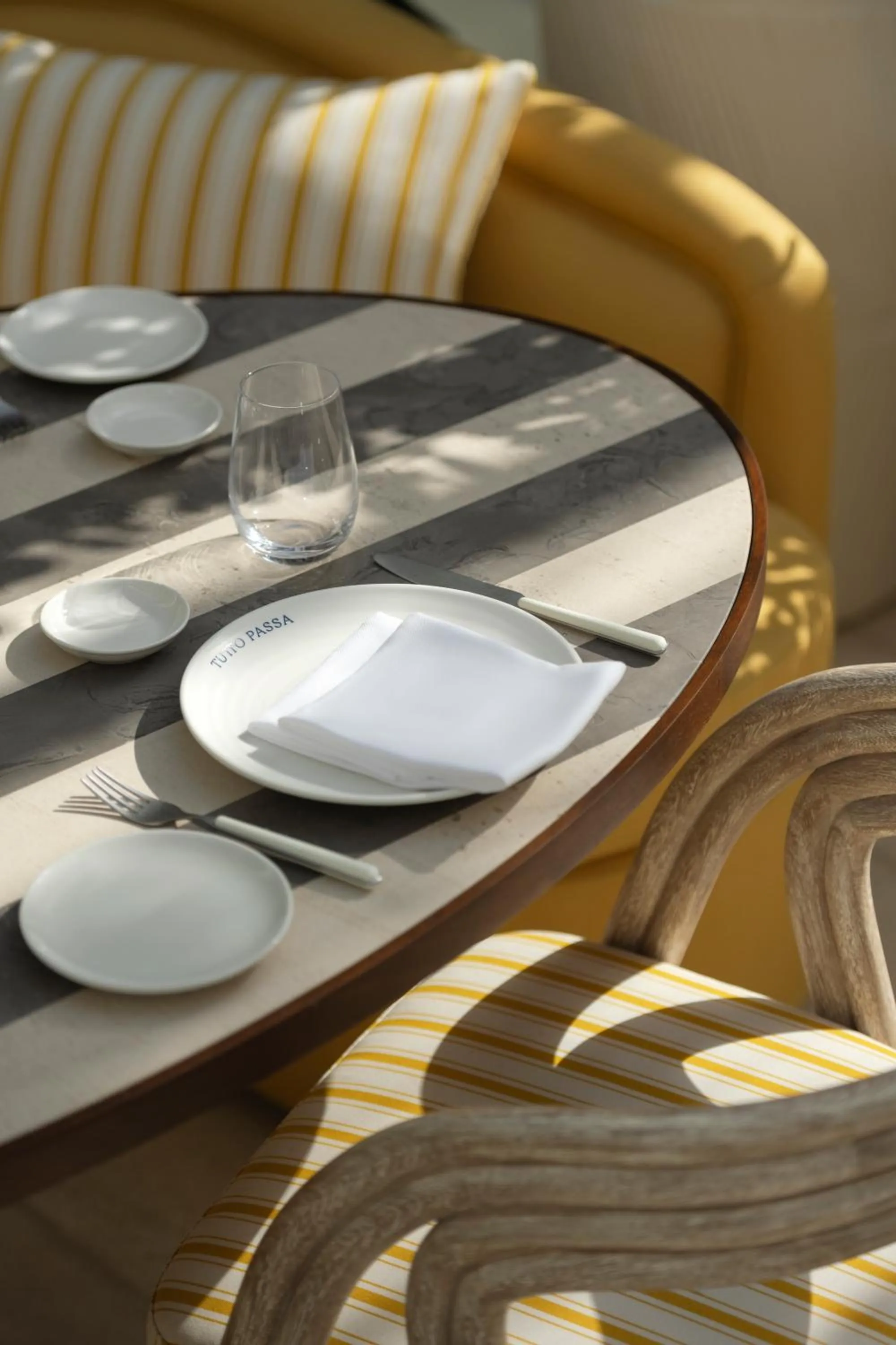 Seating area in Delano Dubai at Bluewaters