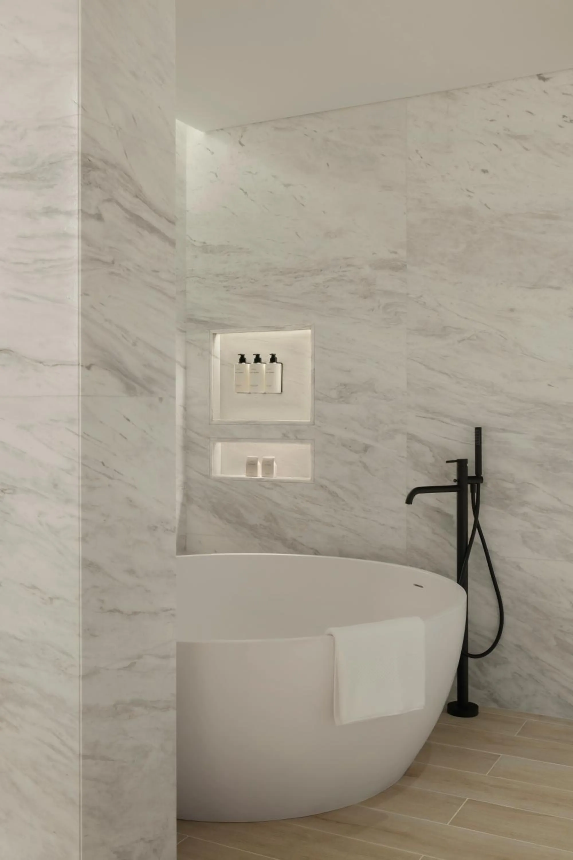 Bathroom in Delano Dubai at Bluewaters