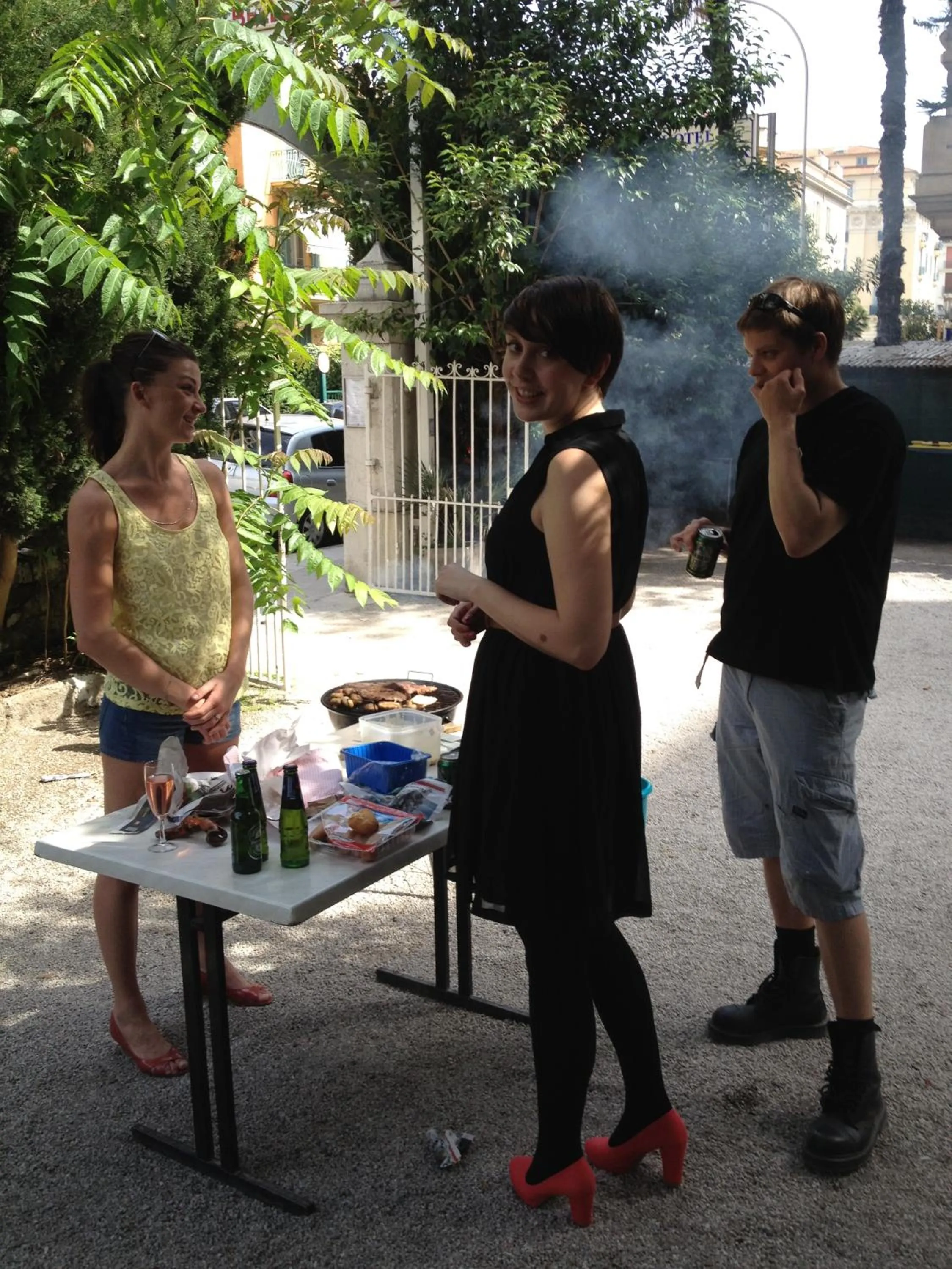 BBQ facilities in Hôtel Belle Meunière