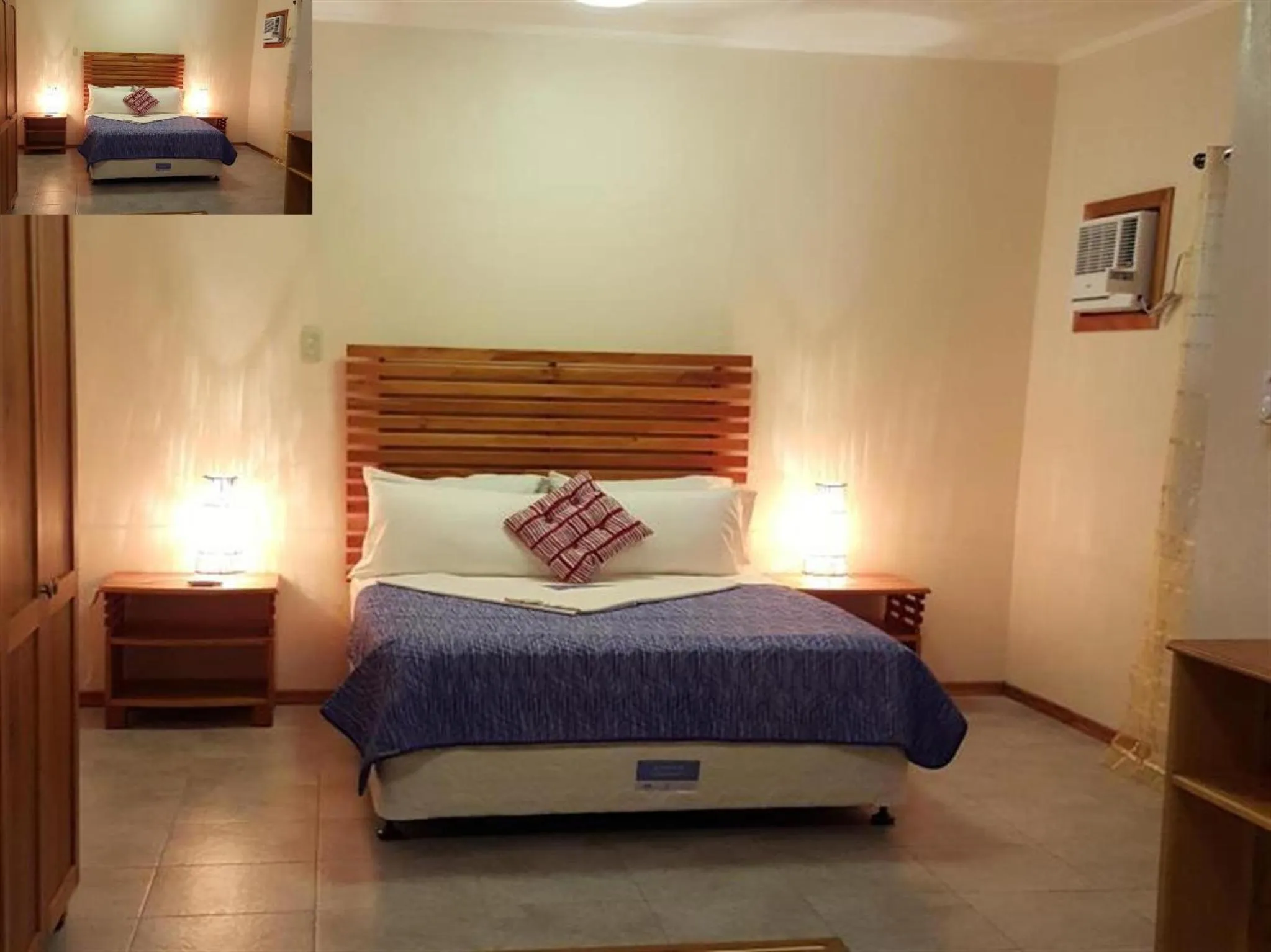 Bed in Quo Vadis Dive Resort