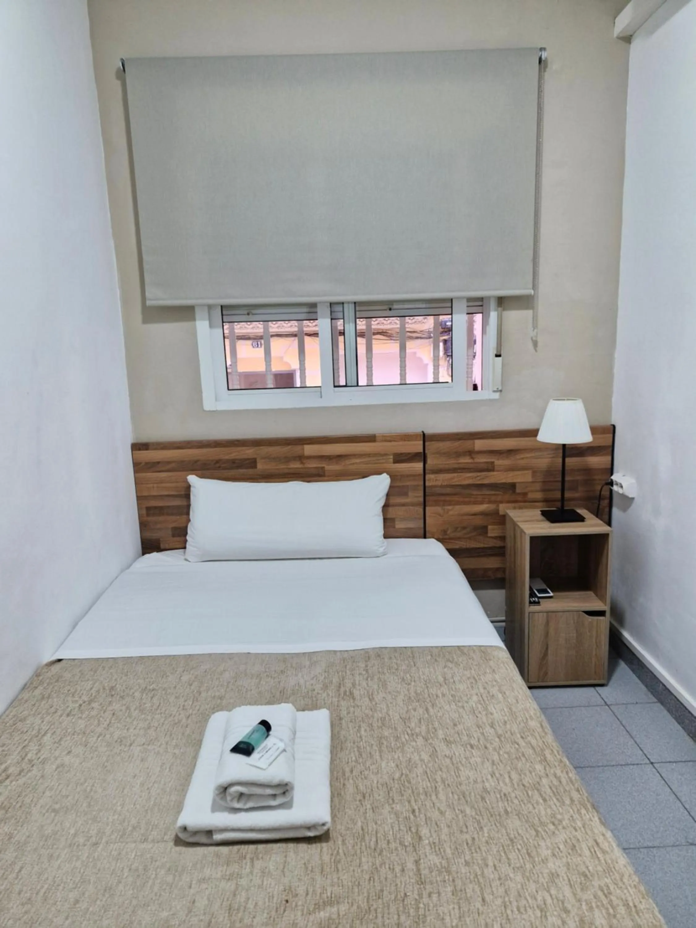 Bed in Hostal Elkano