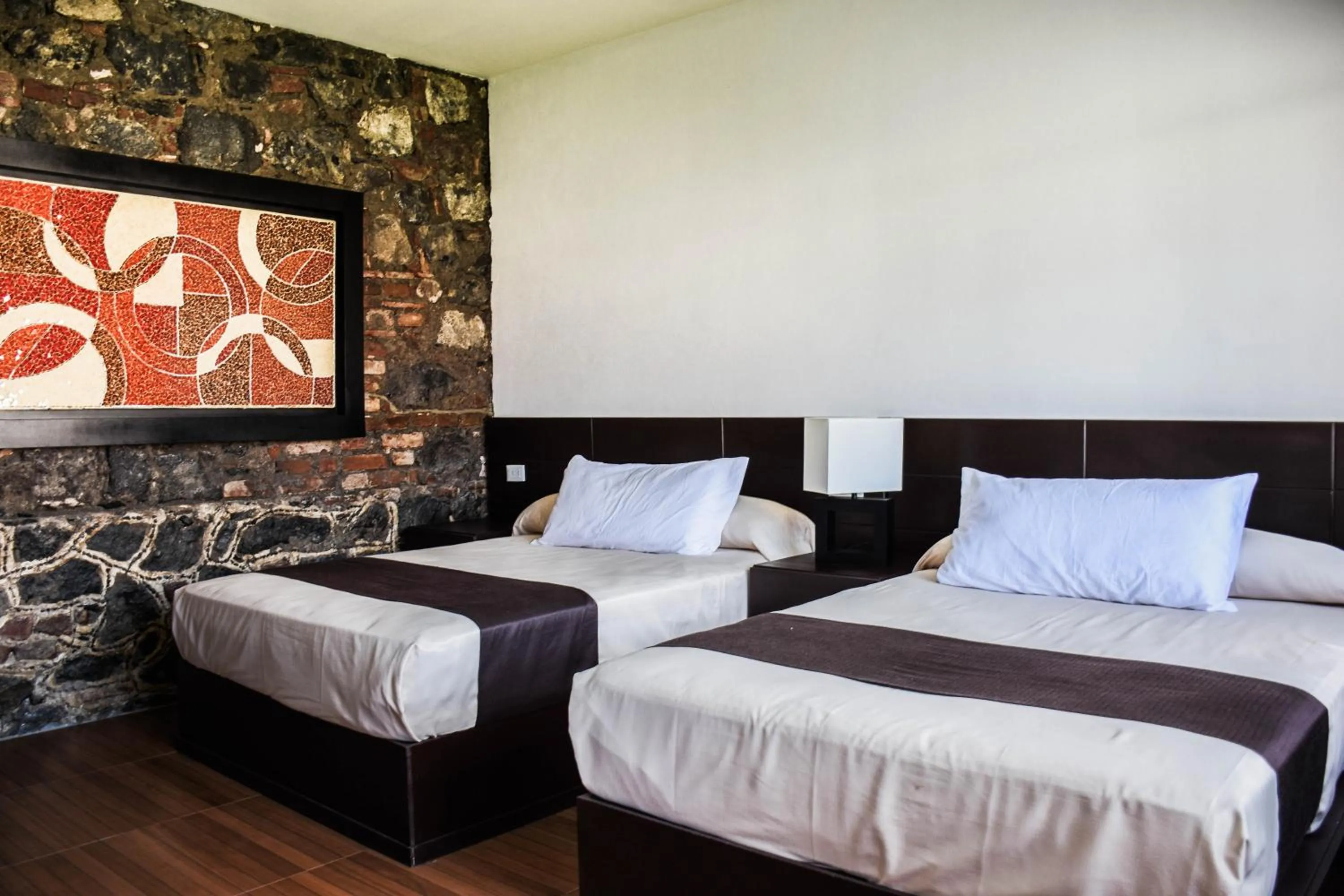 Bed in Hotel Xochicaltzin