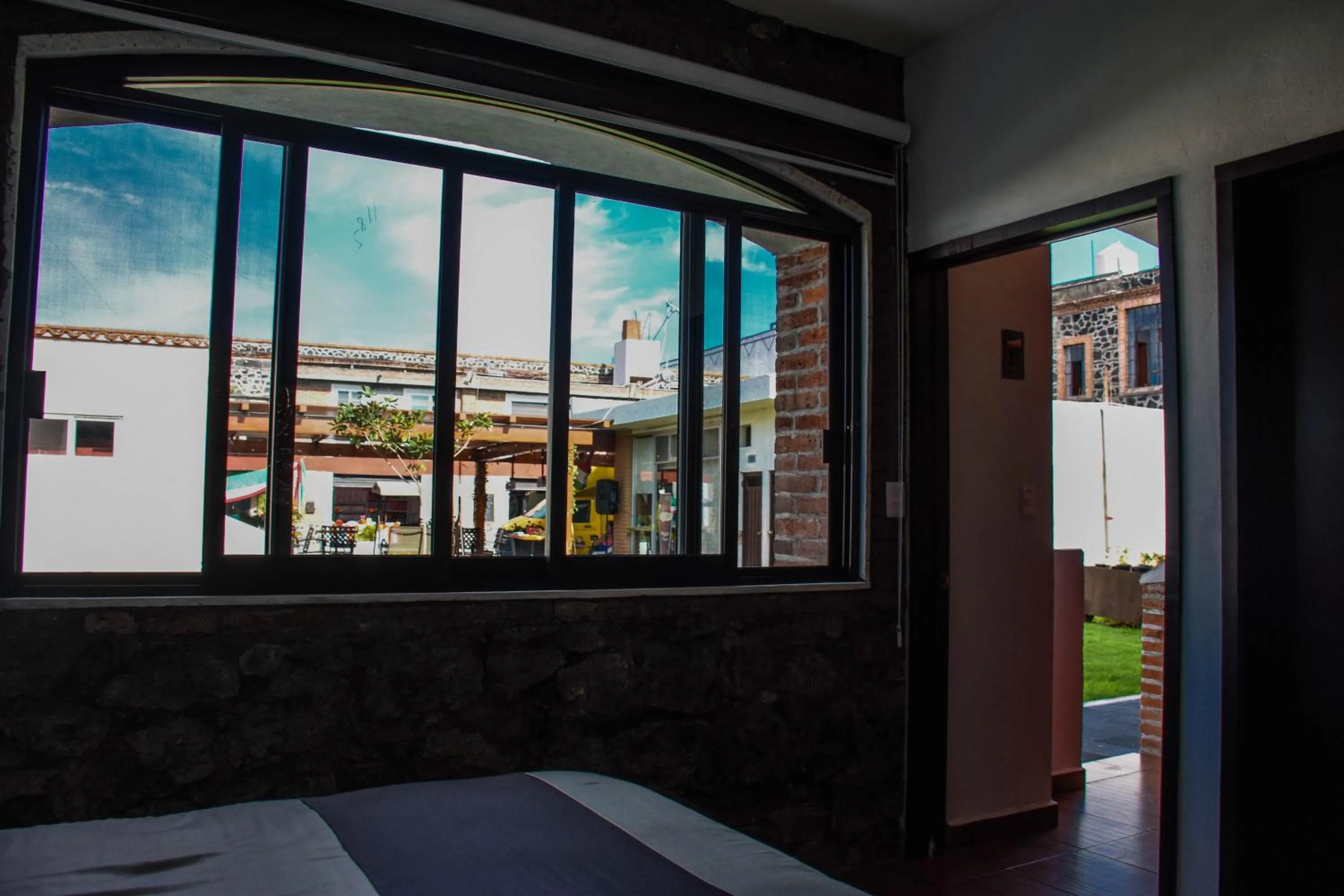 Bed in Hotel Xochicaltzin